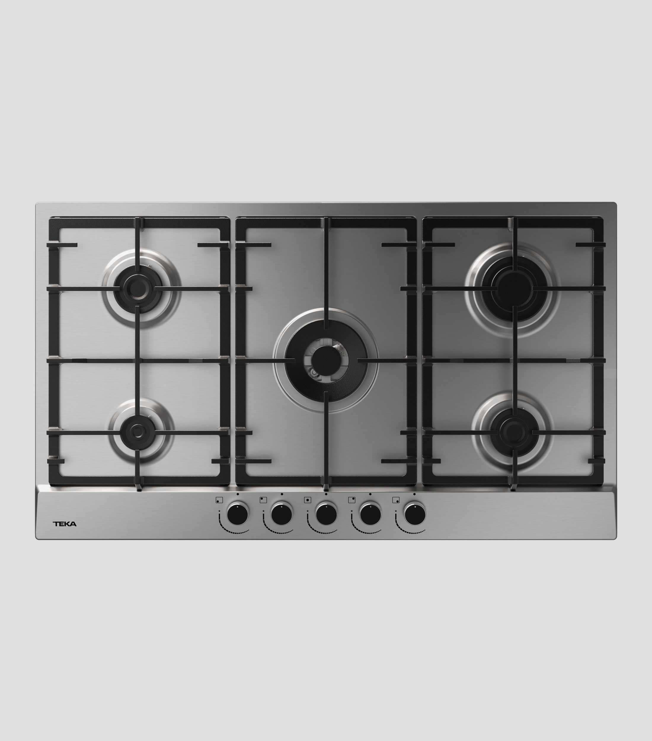 Parrilla a Gas LP 5 Quemadores en Acero Inoxidable