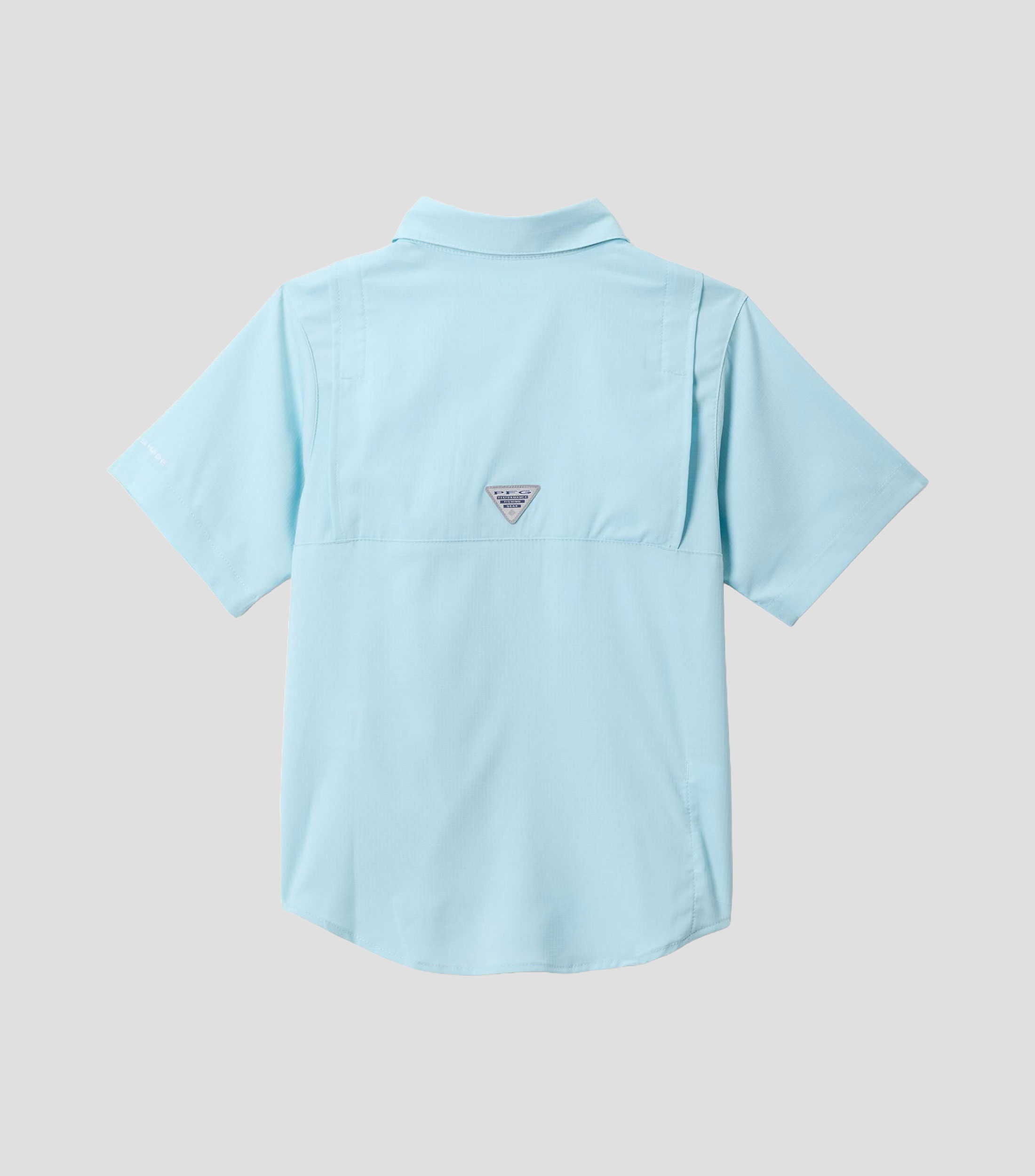 Camisa de pesca lisa manga corta Niño
