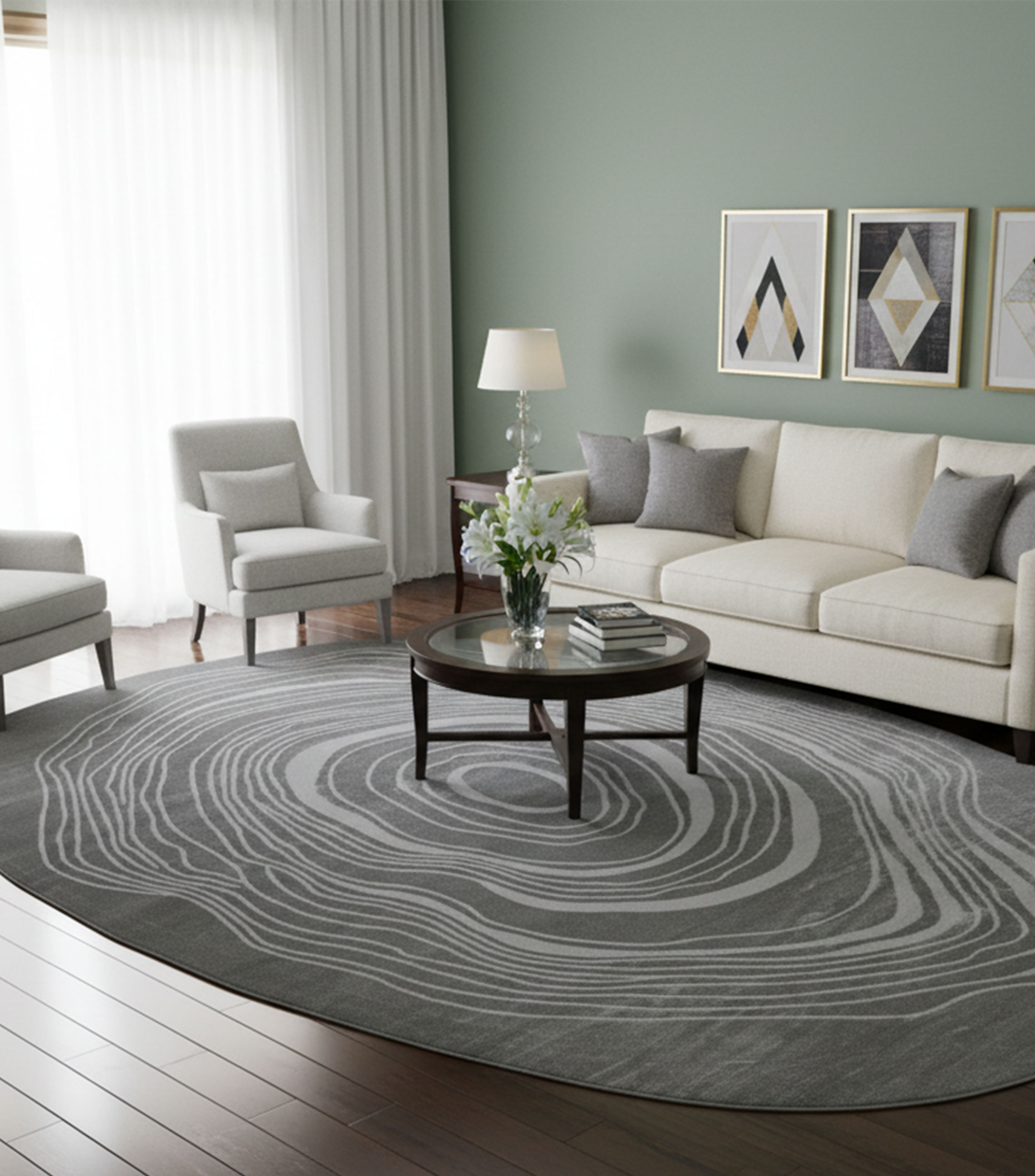 Tapete decorativo Shape Viera en poliéster 300 x 200 cm