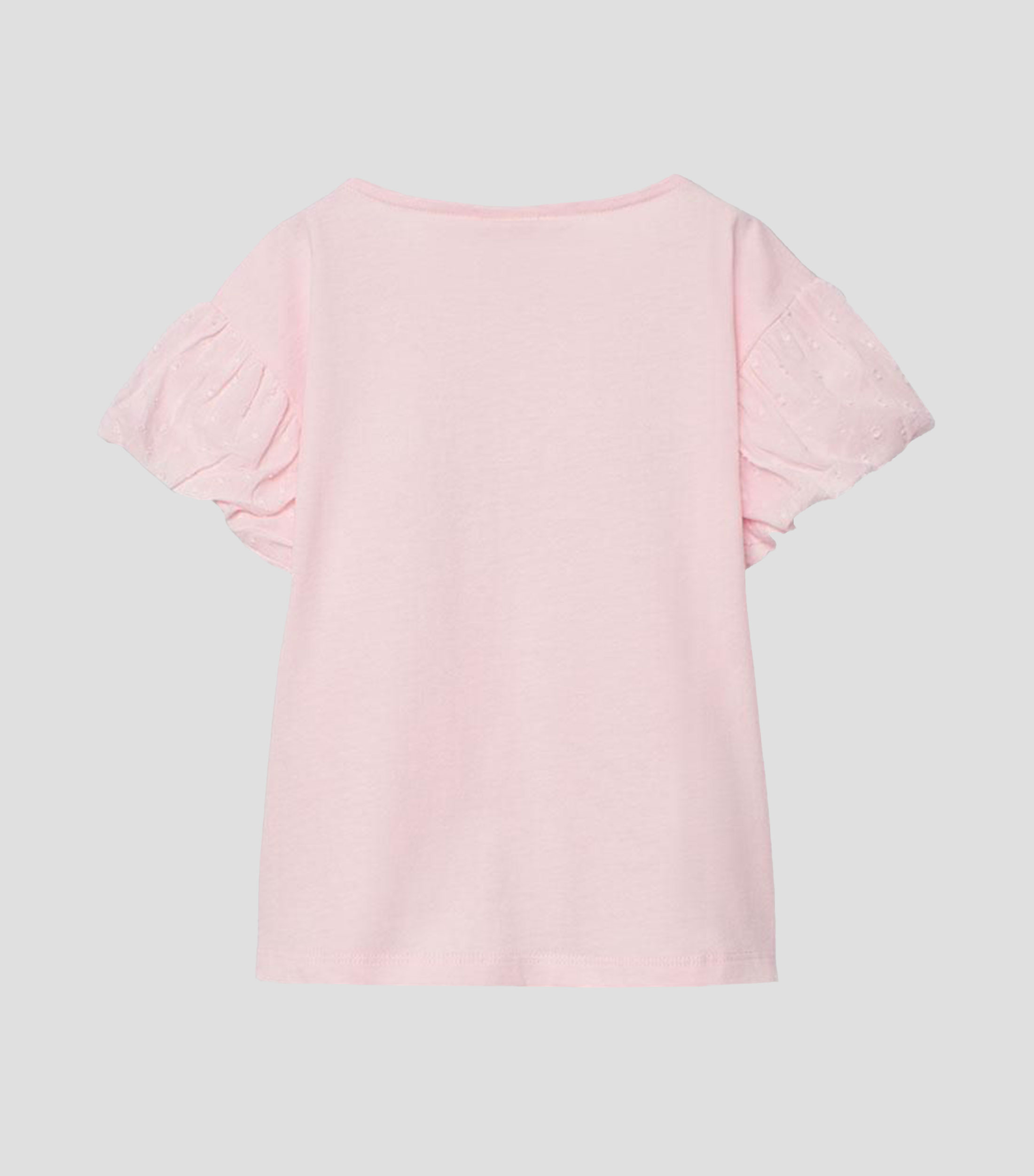Playera cuello redondo manga corta estampada Niña