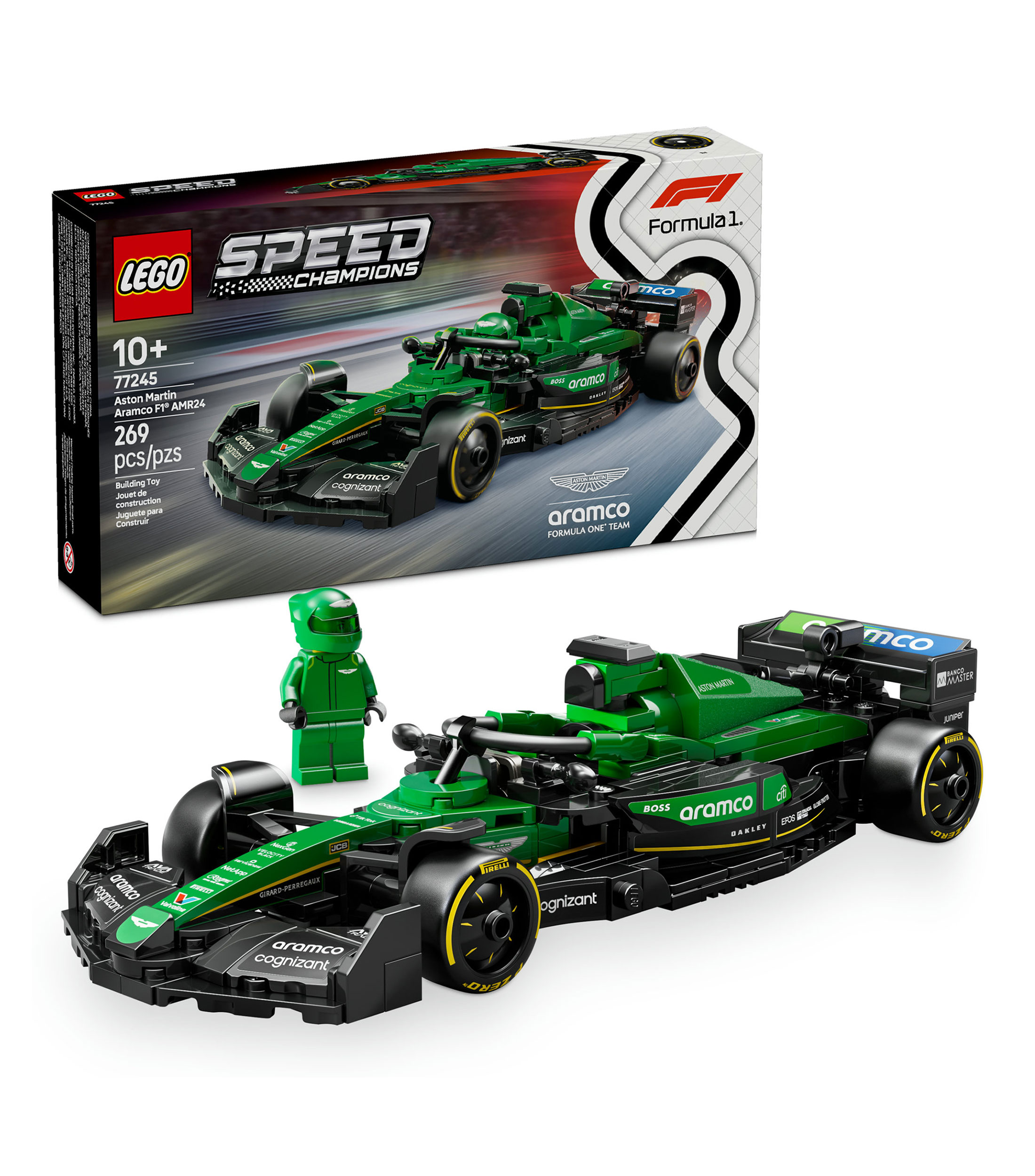 Lego Speed Champions Auto de Carreras Aston Martin Aramco F1 77245
