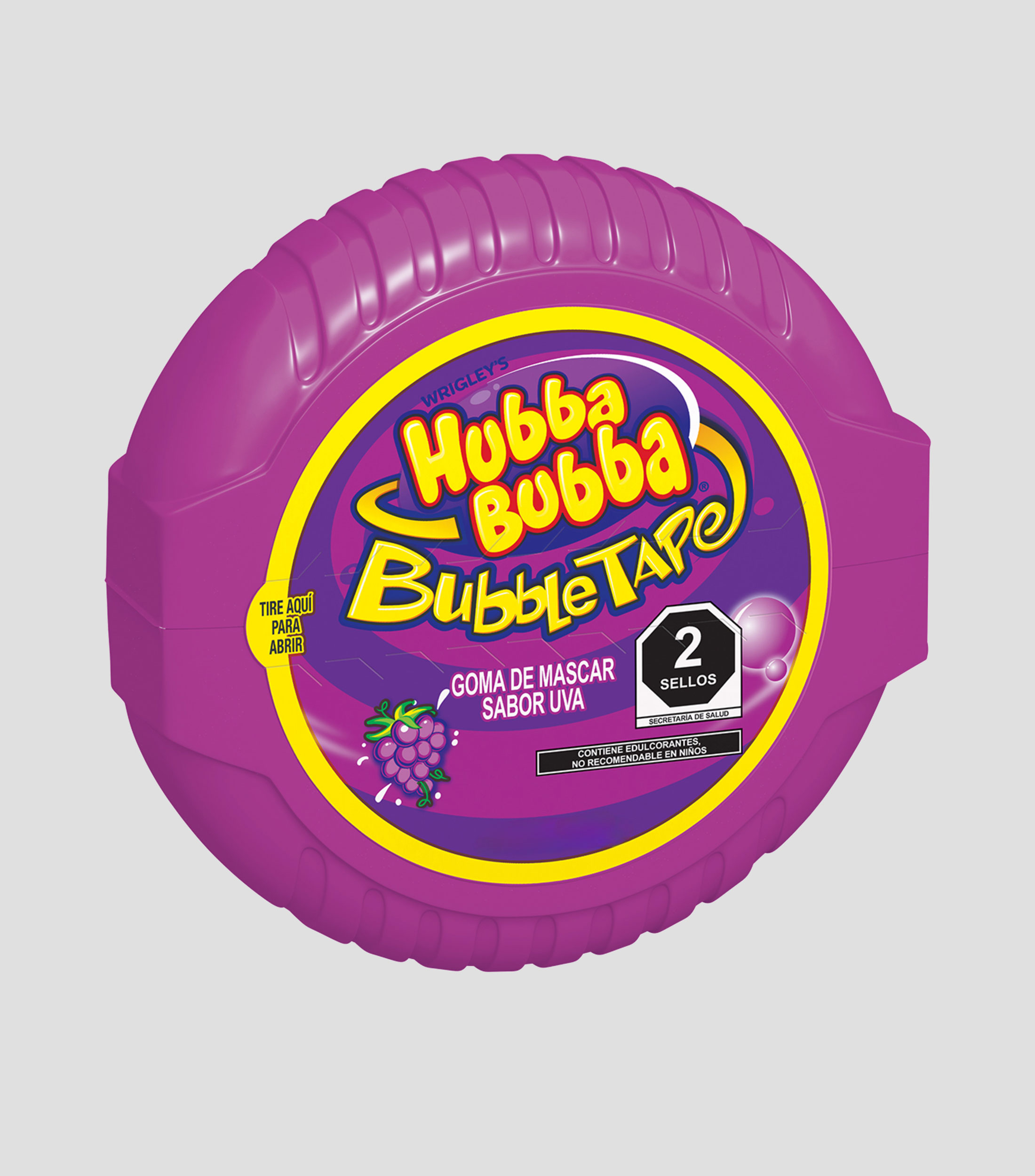 Goma de Mascar Hubba Bubba Uva, 56.7 g