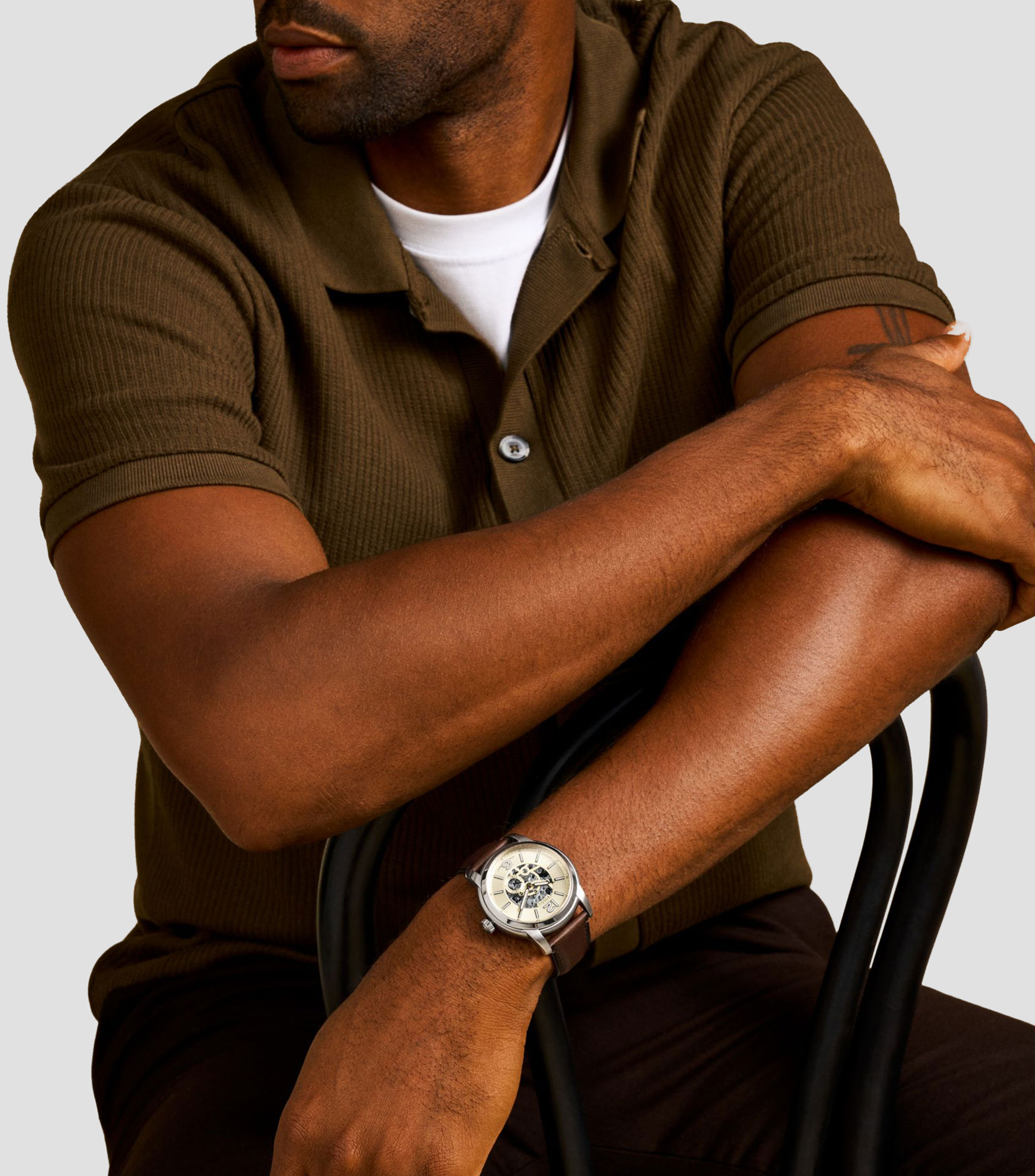 Reloj para Hombre Fossil Heritage casual Dorado, plateado