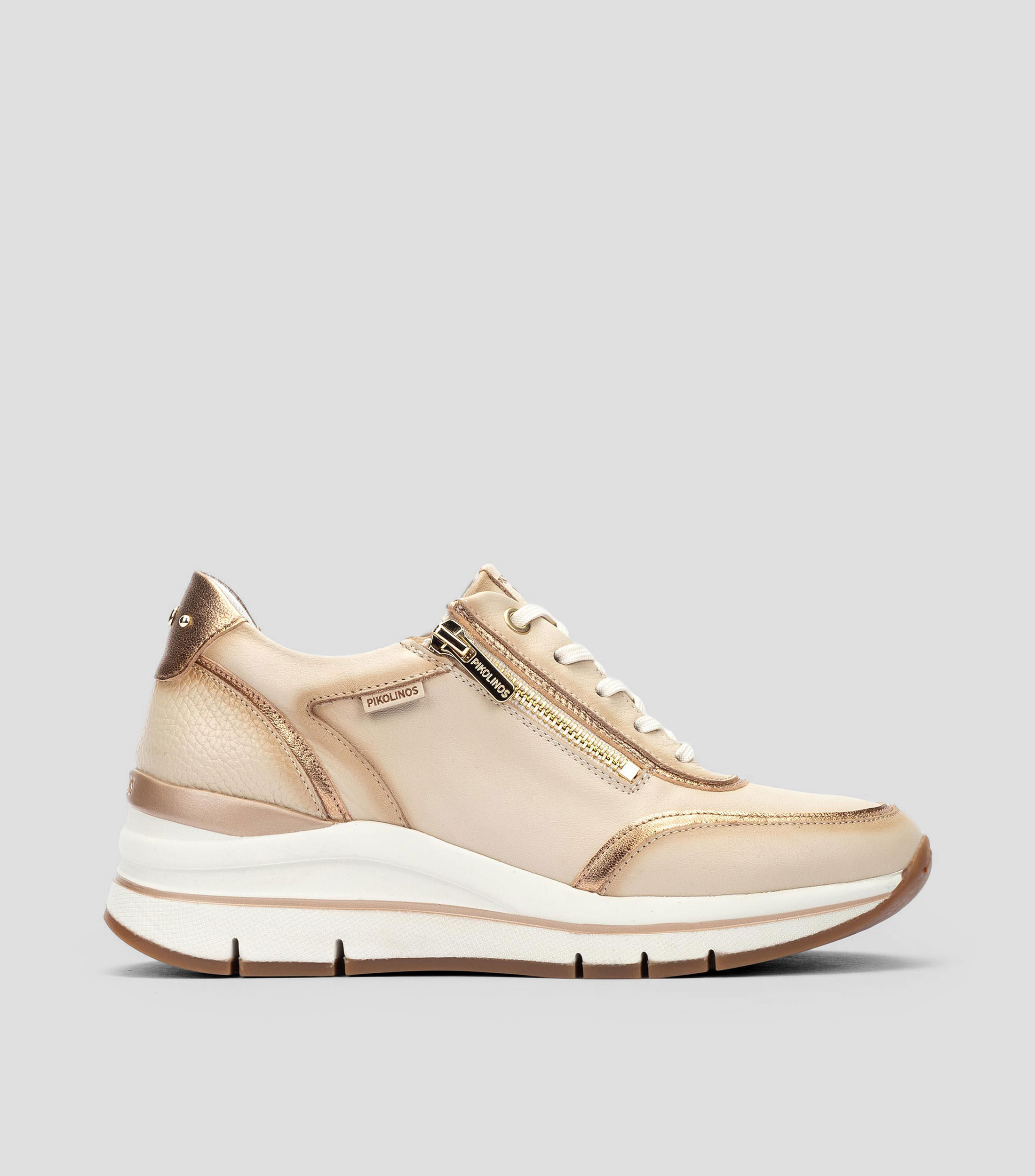 Tenis casuales en piel Girona Mujer