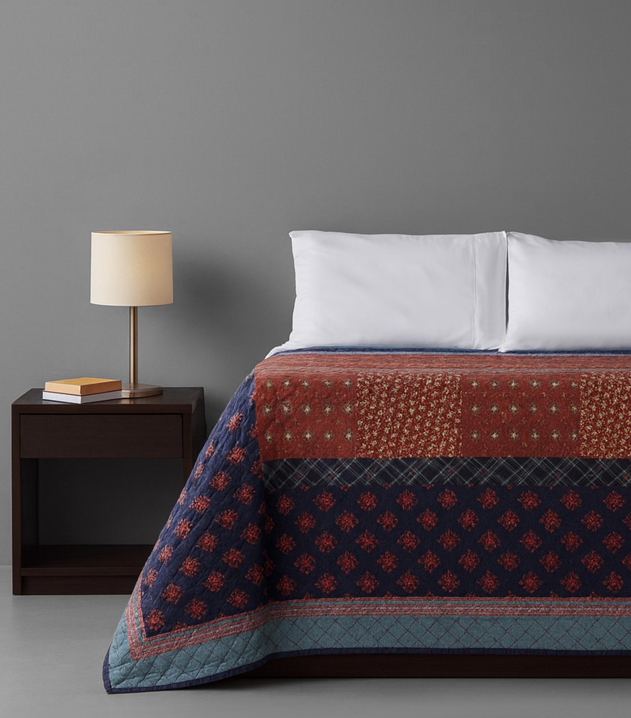 Colcha matrimonial/queen size en algodón Claremont multicolor