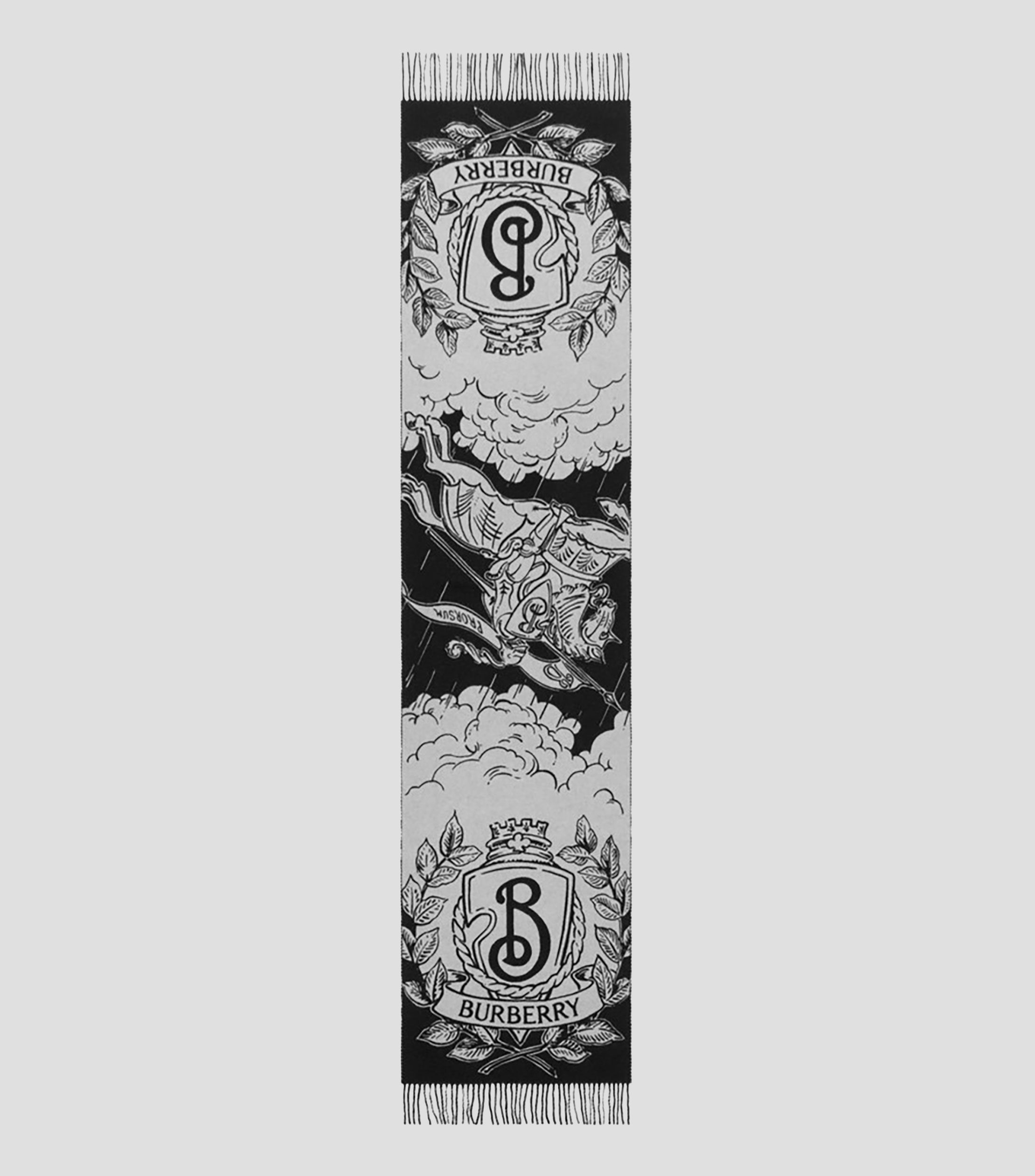 Bufanda reversible con motivo Knight Mujer