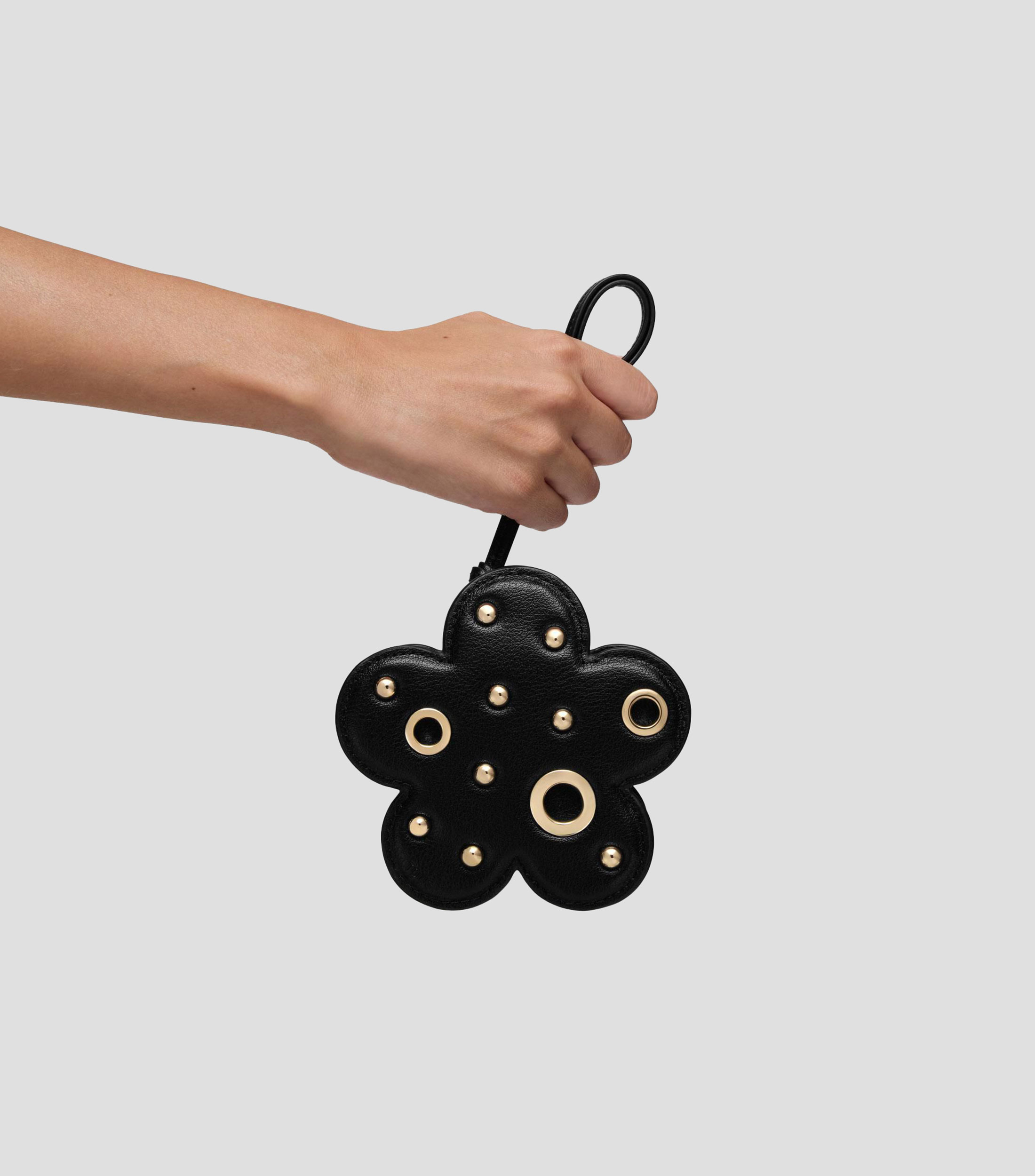 Monedero negro Motifs Daisy Studs Mujer