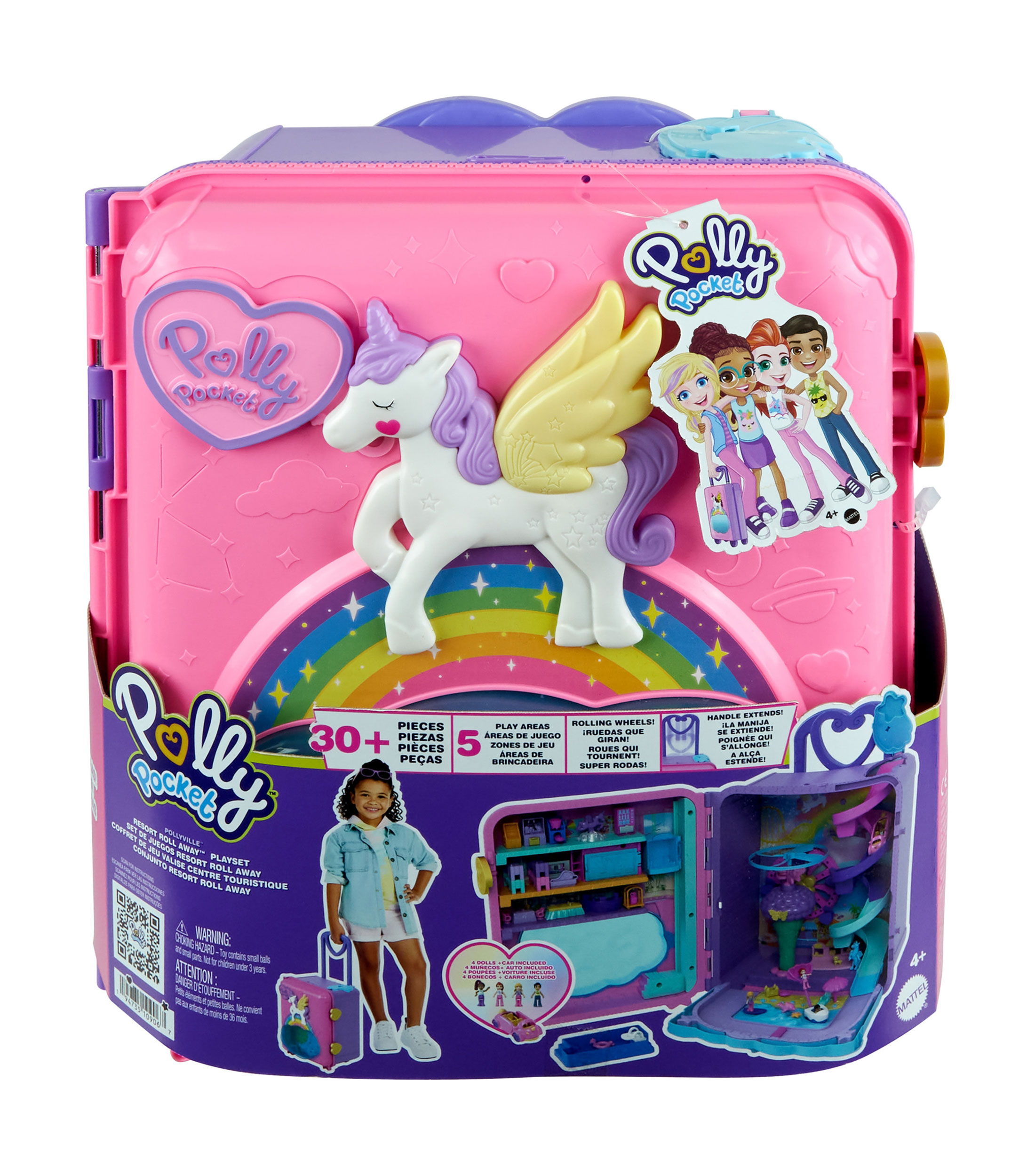 Polly Pocket Set de Juego Pollyville Resort Roll Away