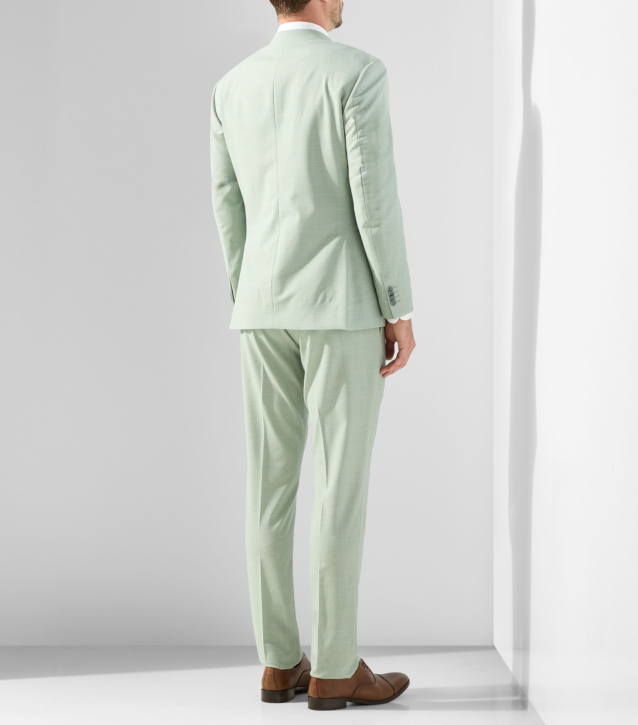 Traje de corte slim liso Hombre