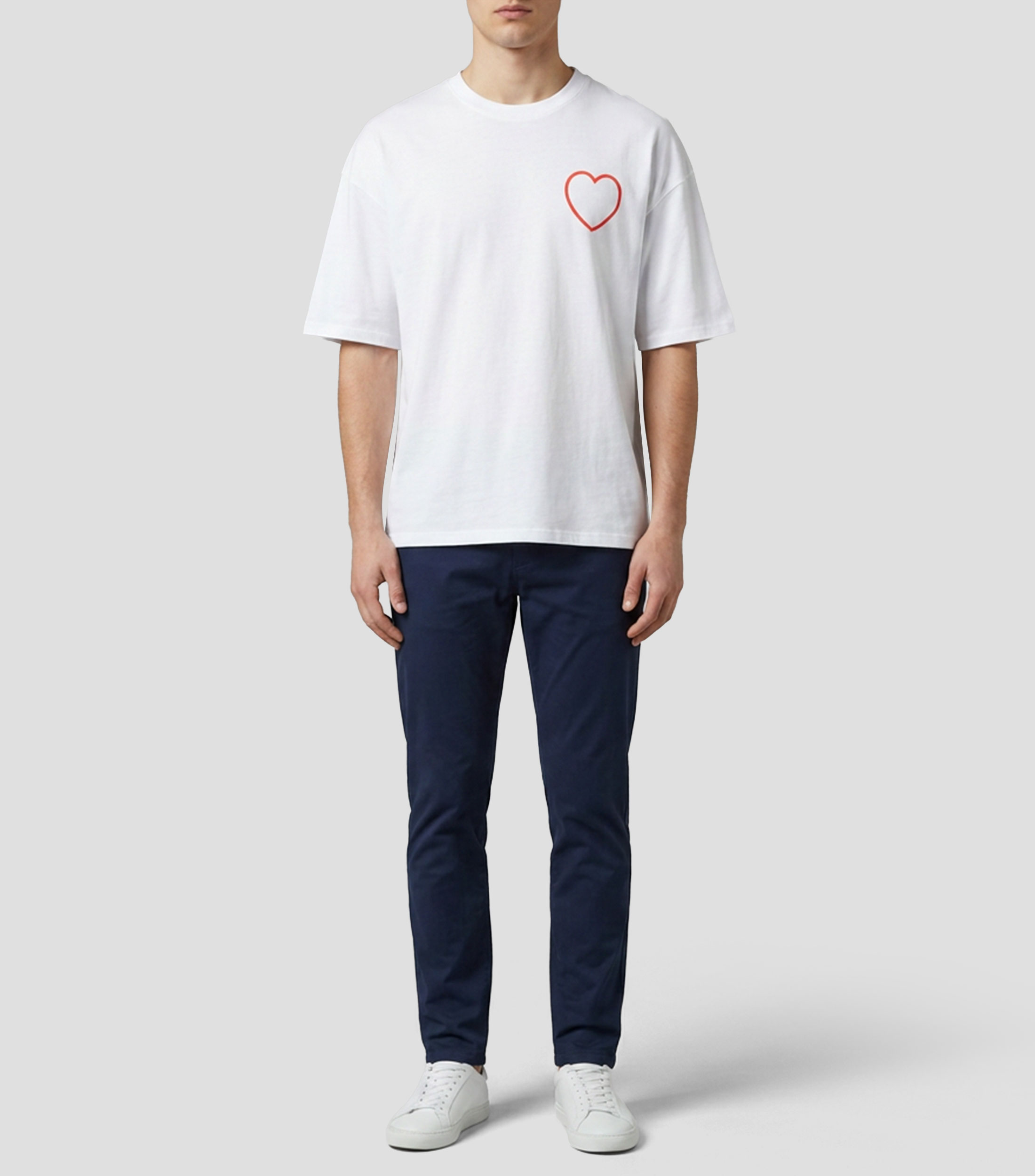 Playera cuello redondo manga corta estampada Hombre