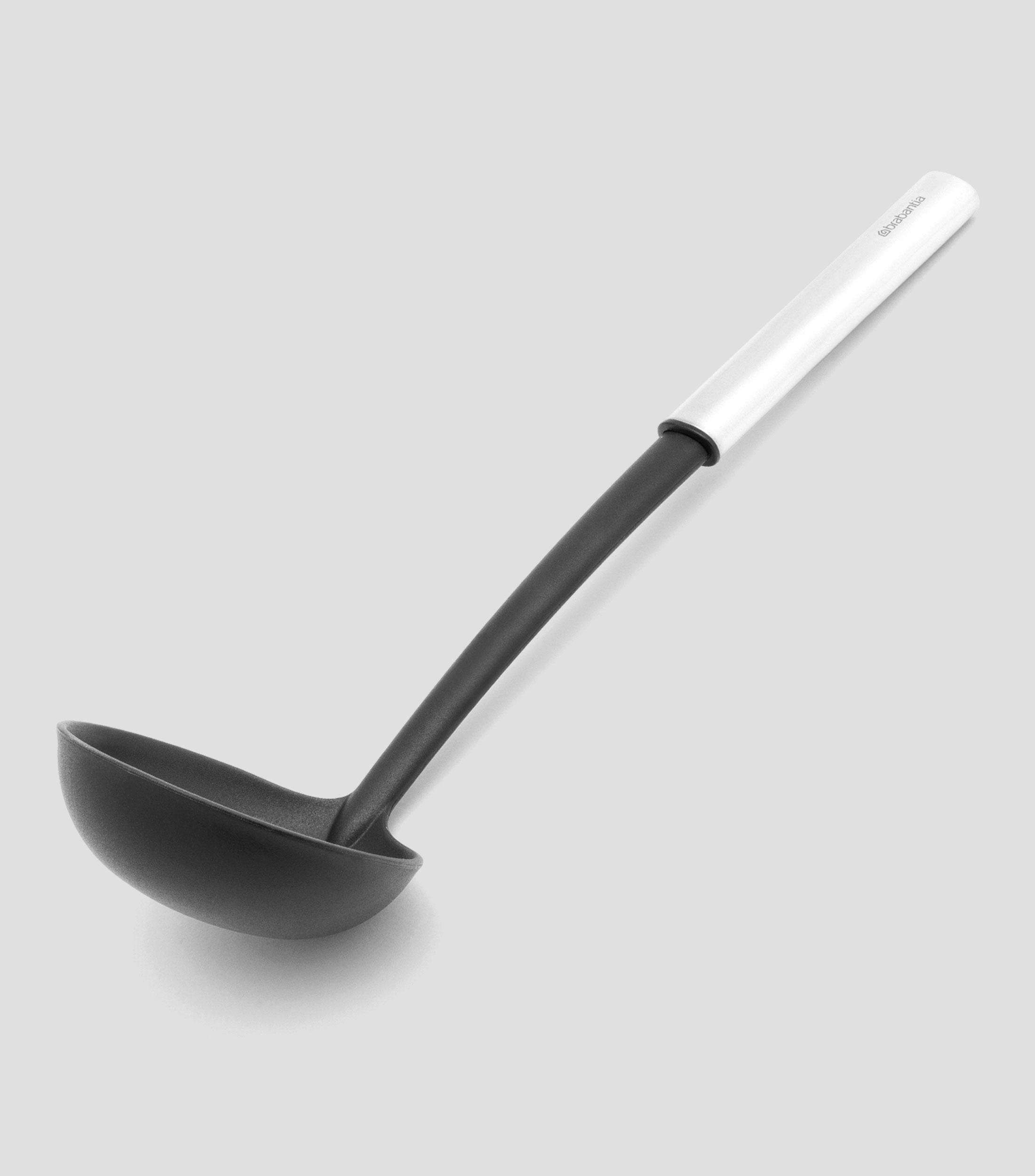 Cucharón Sopero Profile Plata, Negro