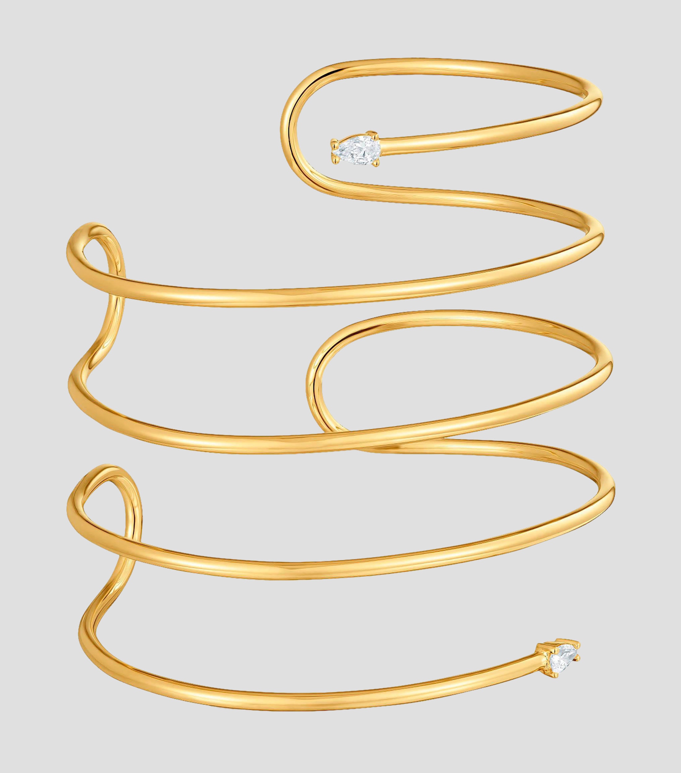 Pulsera esclava doble en plata Lio LGD Mujer