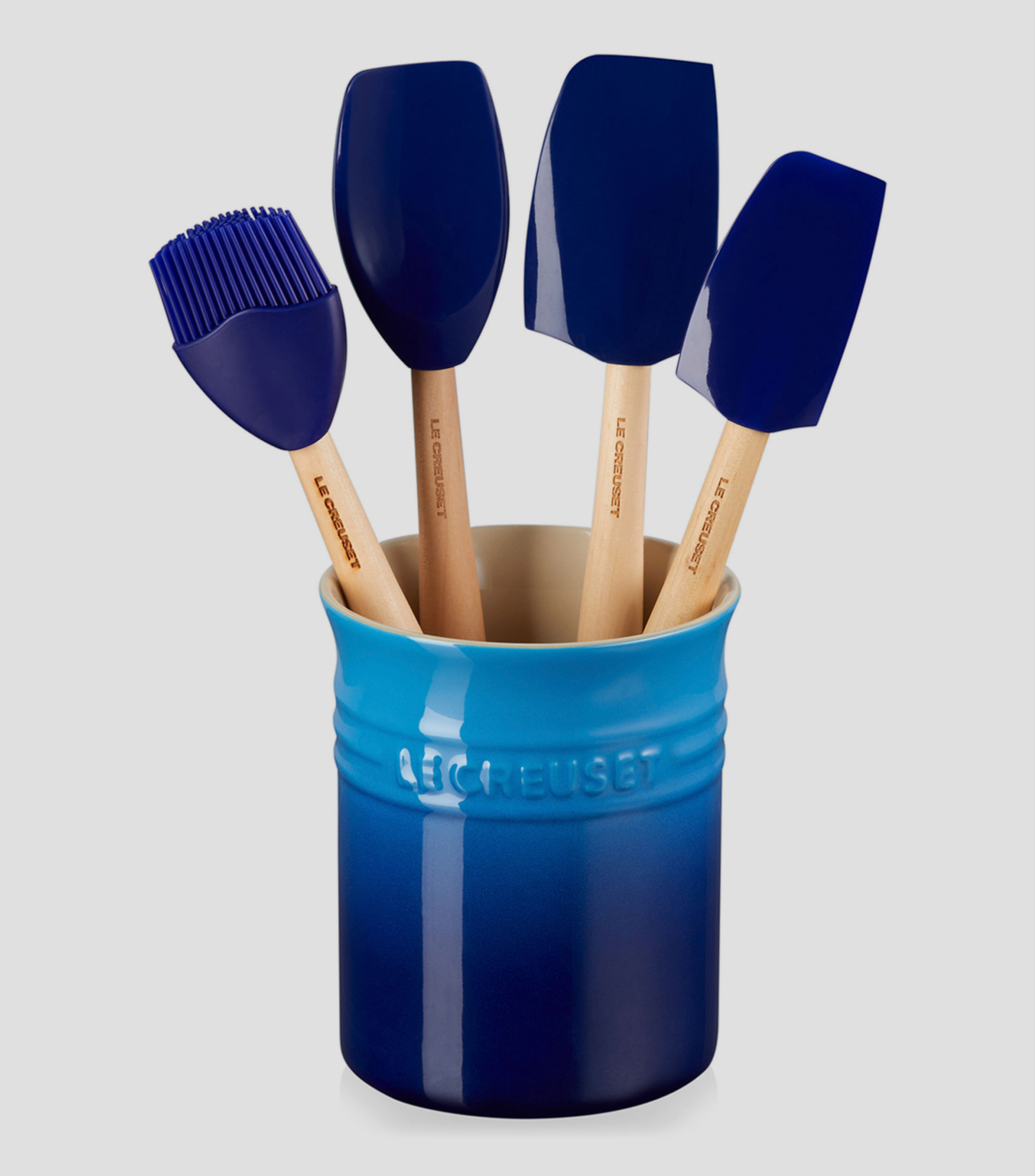 Set Bote para Utensilios con Espátulas Azure