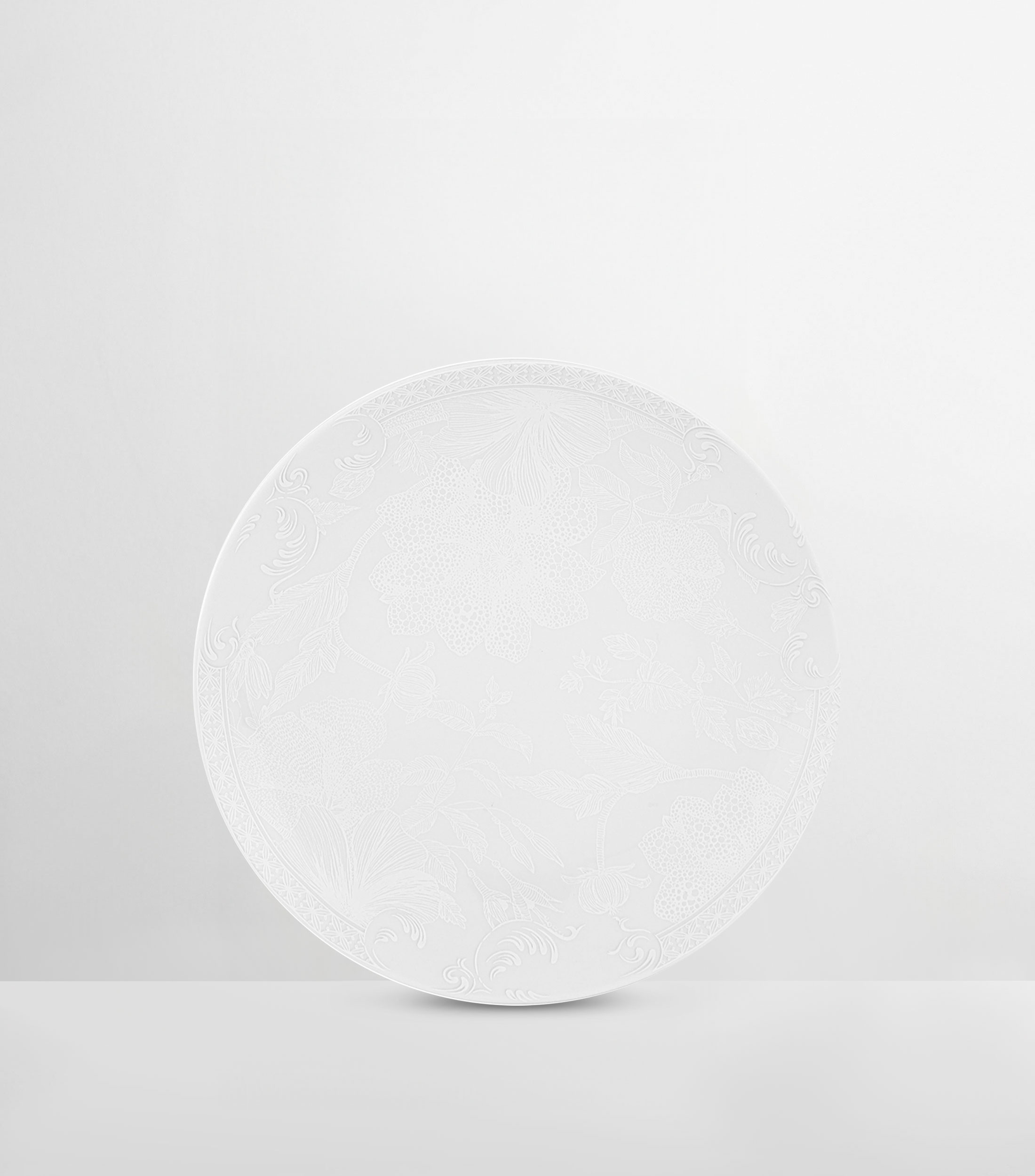 Plato para postre Duality con flores