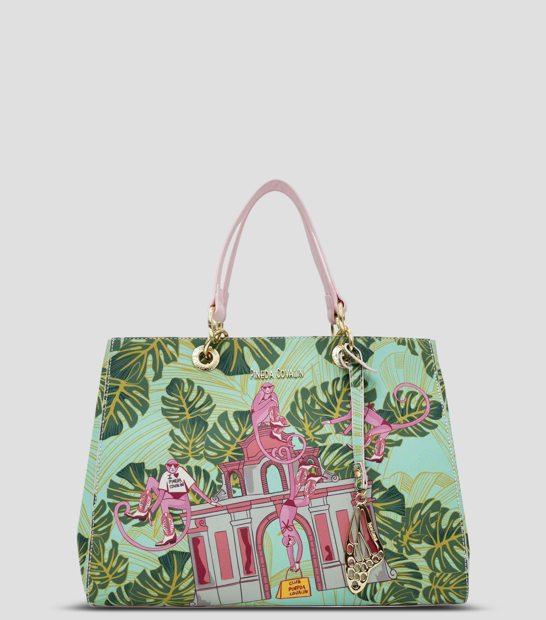 Bolsa satchel estampada Mujer
