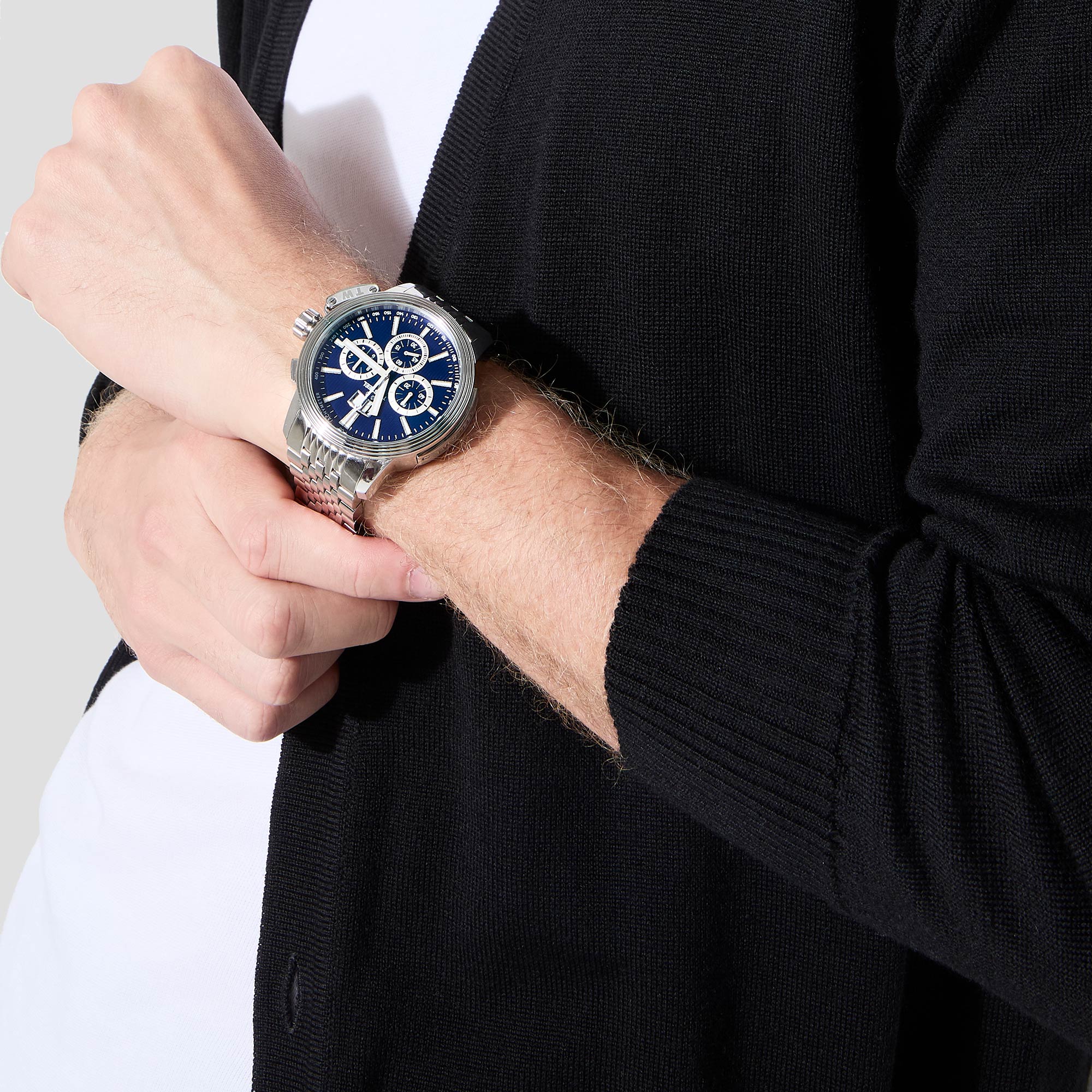 Reloj para Hombre Ceo Adesso De Vestir, Plateado, Azul