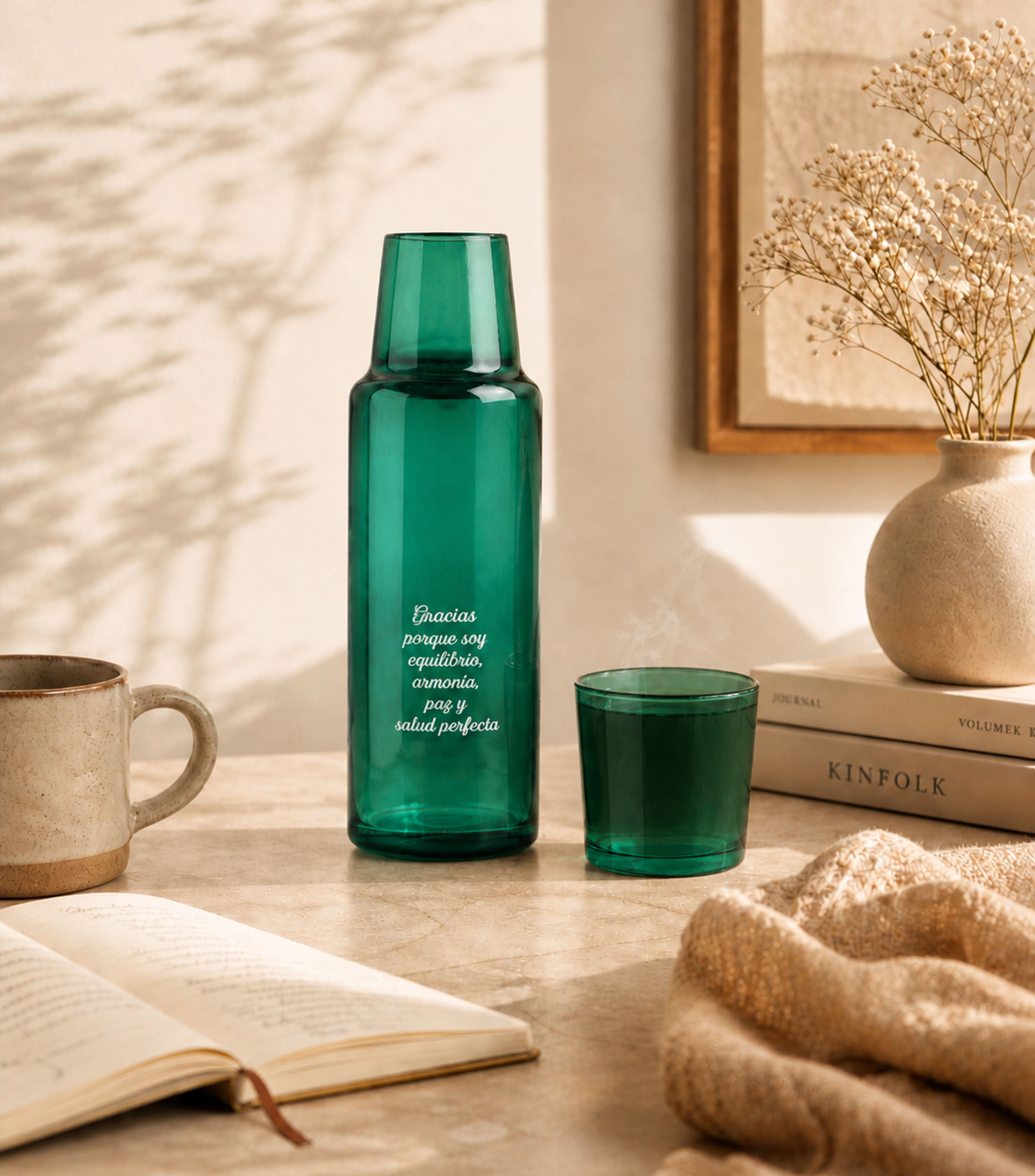 Jarra para agua verde