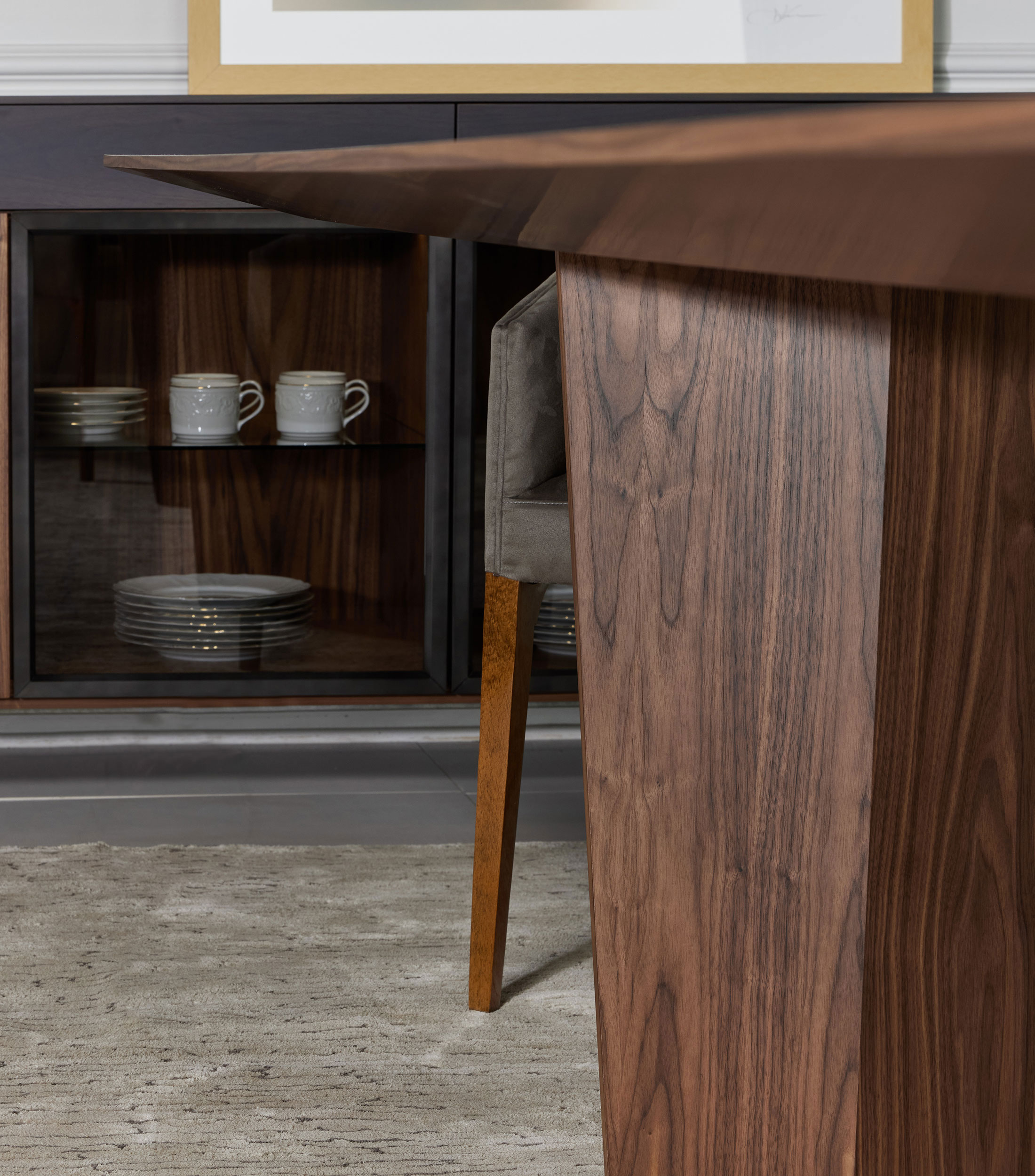 Mesa de Comedor Link color nogal