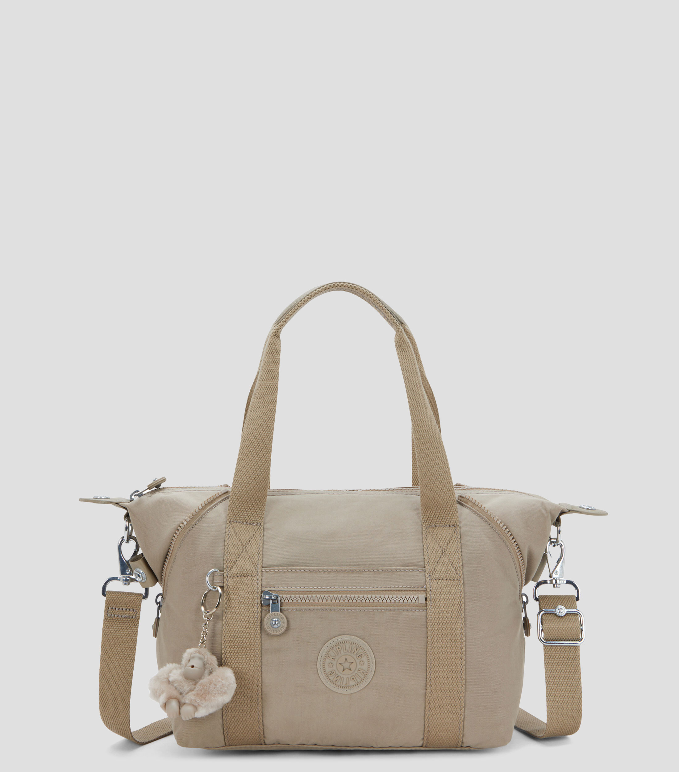 Bolsa Shoulder Taupe Art Mini Soft lisa Mujer