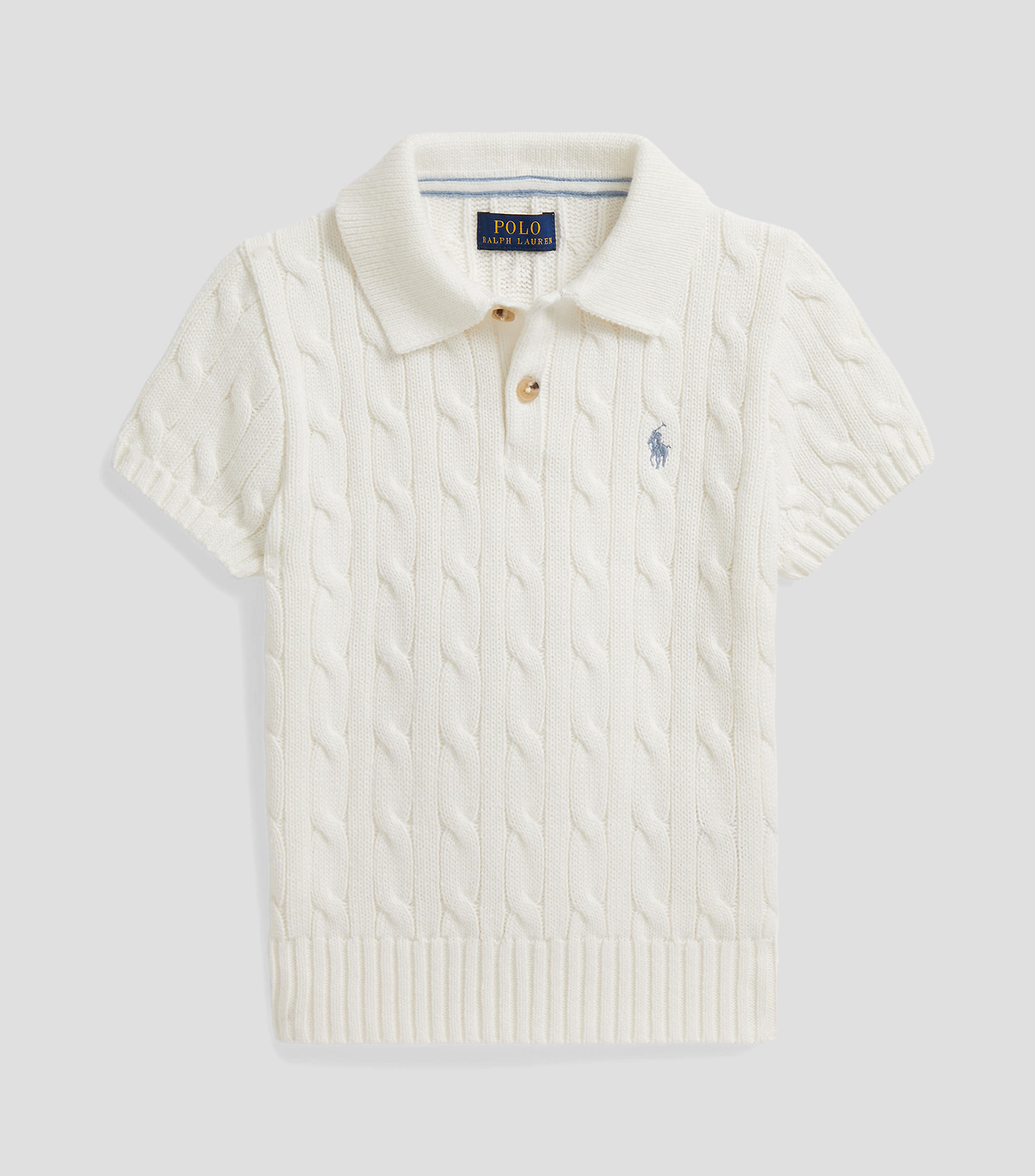 Playera polo manga corta con microdiseños Niño
