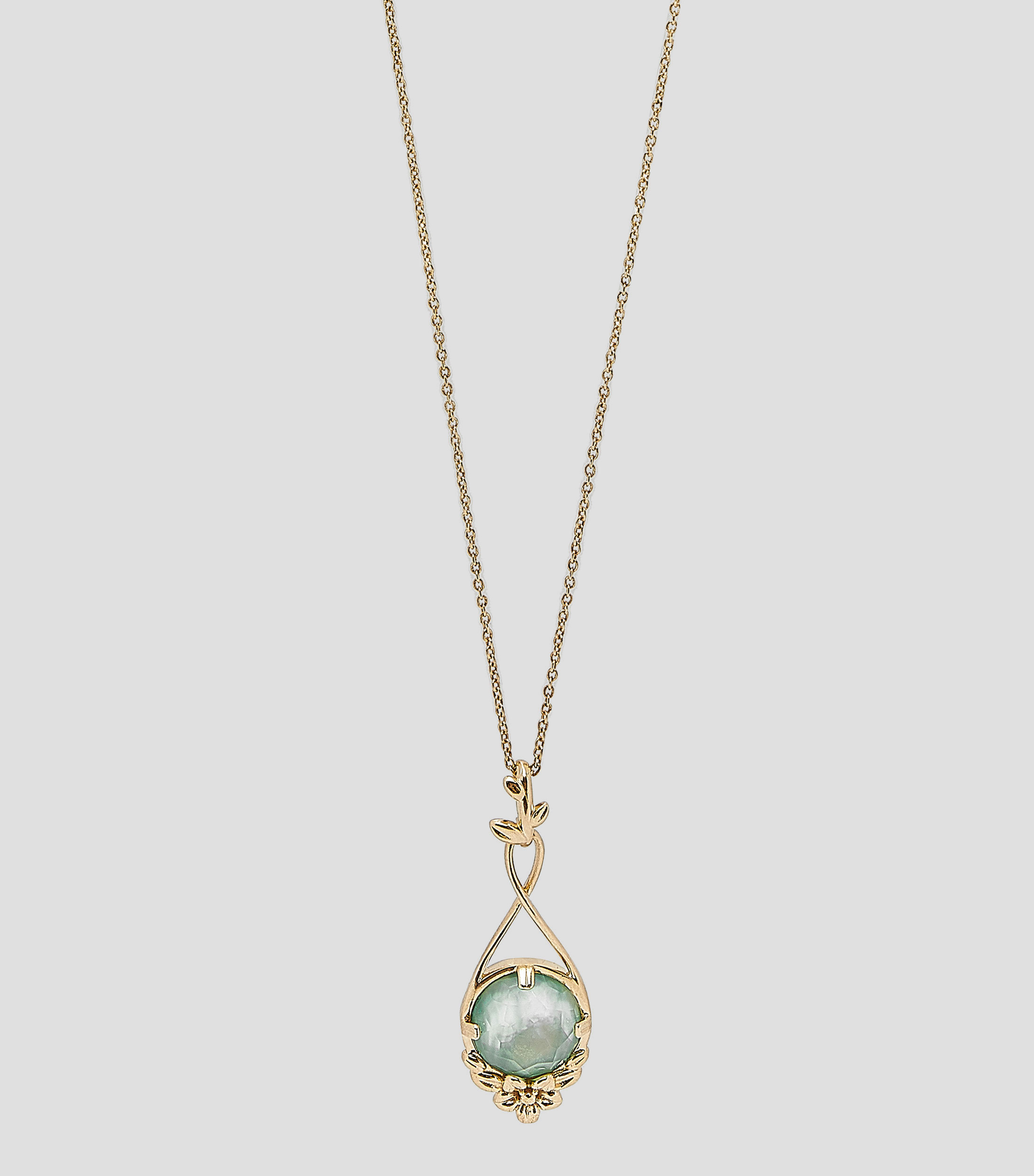 Dije con collar en plata .925 Mensaje de amor con madre perla Mujer