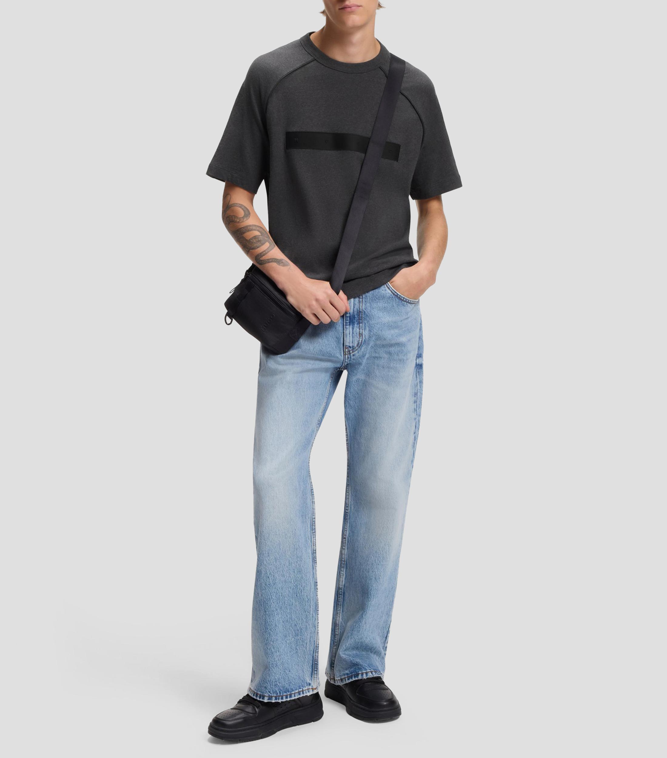 Playera cuello redondo manga corta jaspeada Hombre