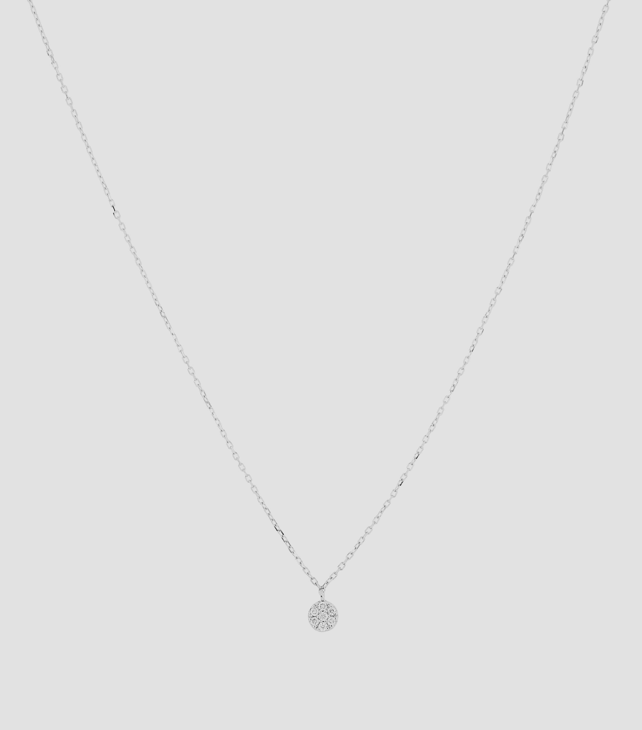 Gargantilla Myst de oro blanco de 18 Kts con diamantes Mujer