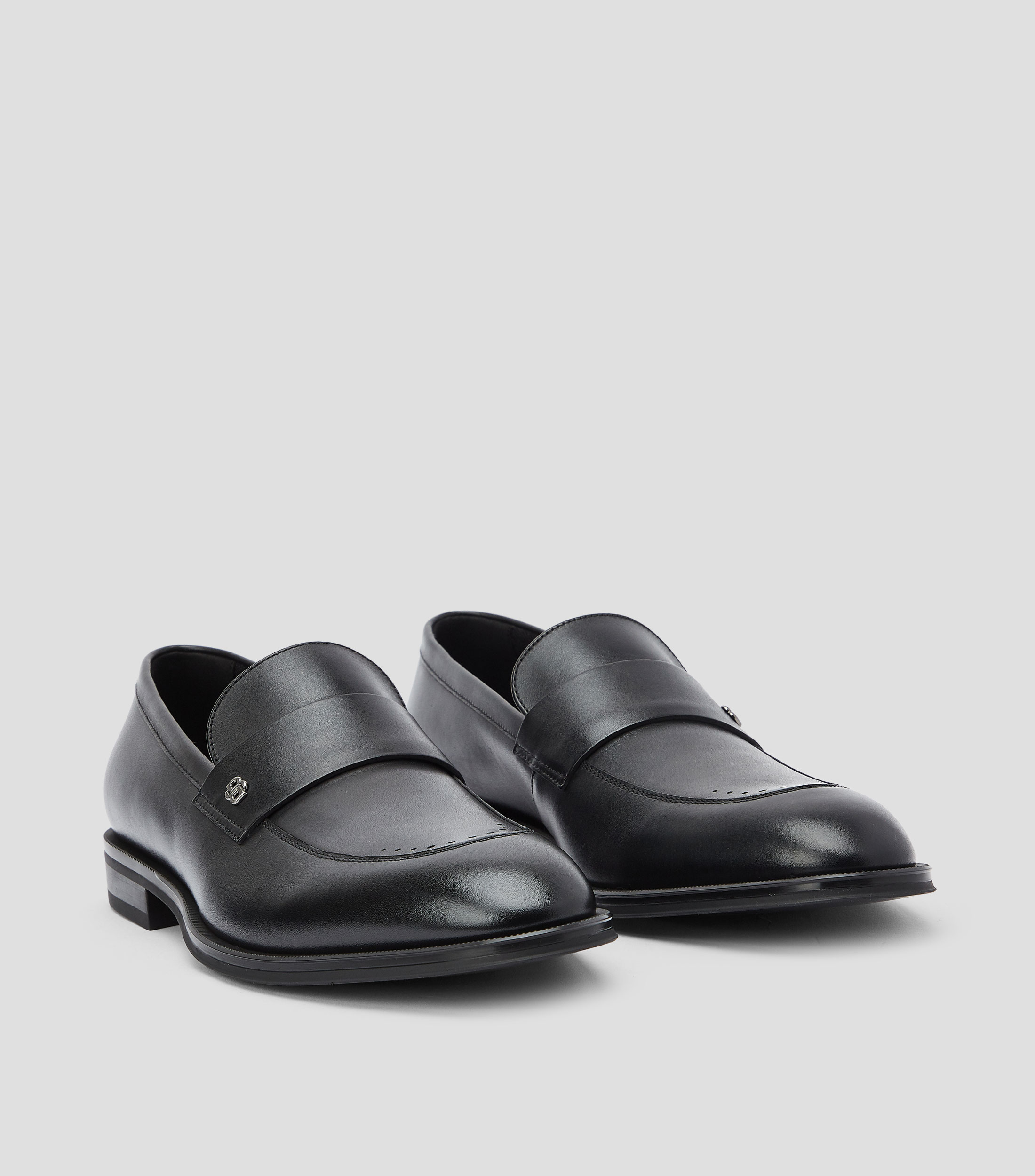 Mocasines en piel lisos Hombre
