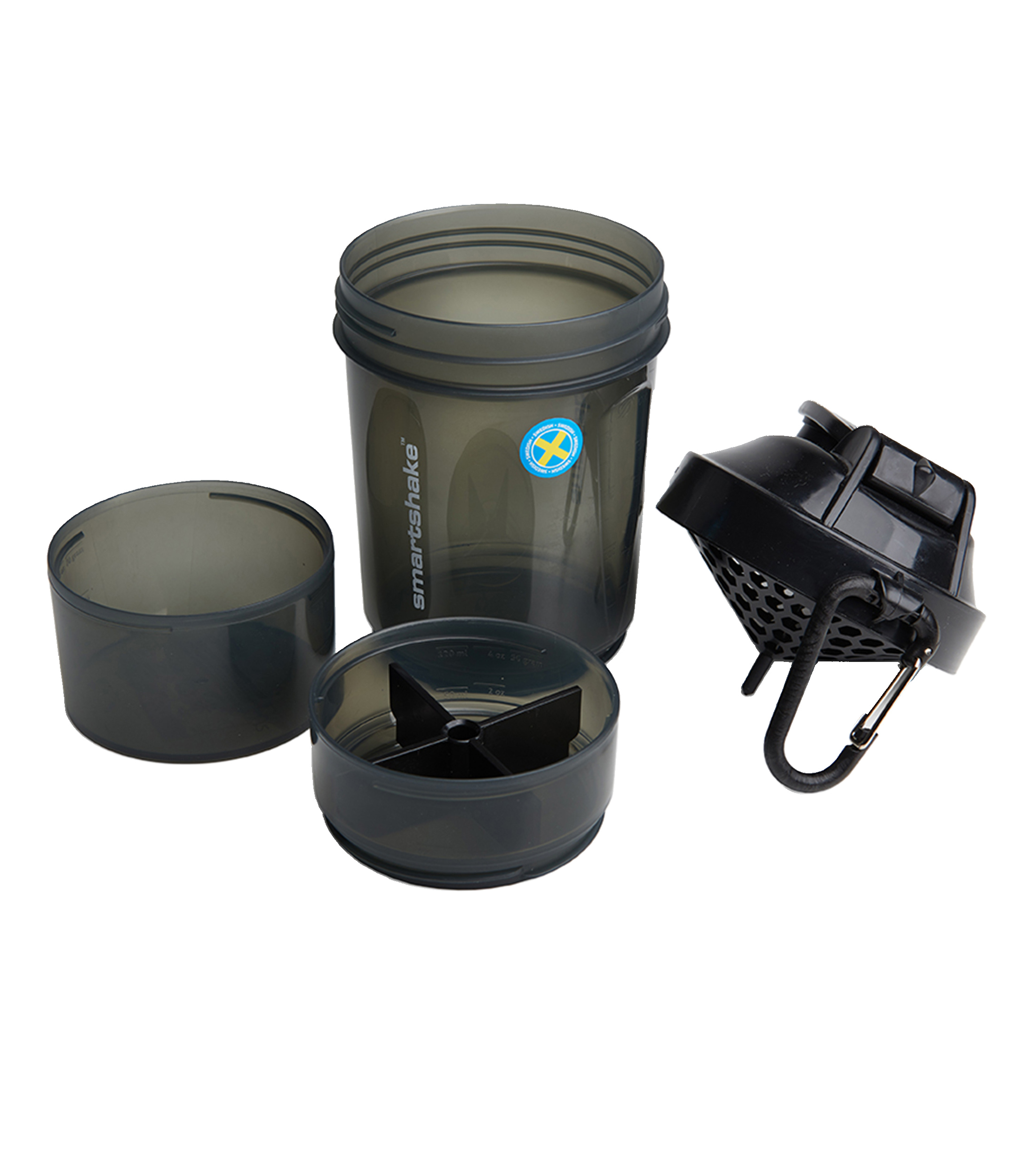 Botella Shaker para proteina Original2GO Negro, 600 ml