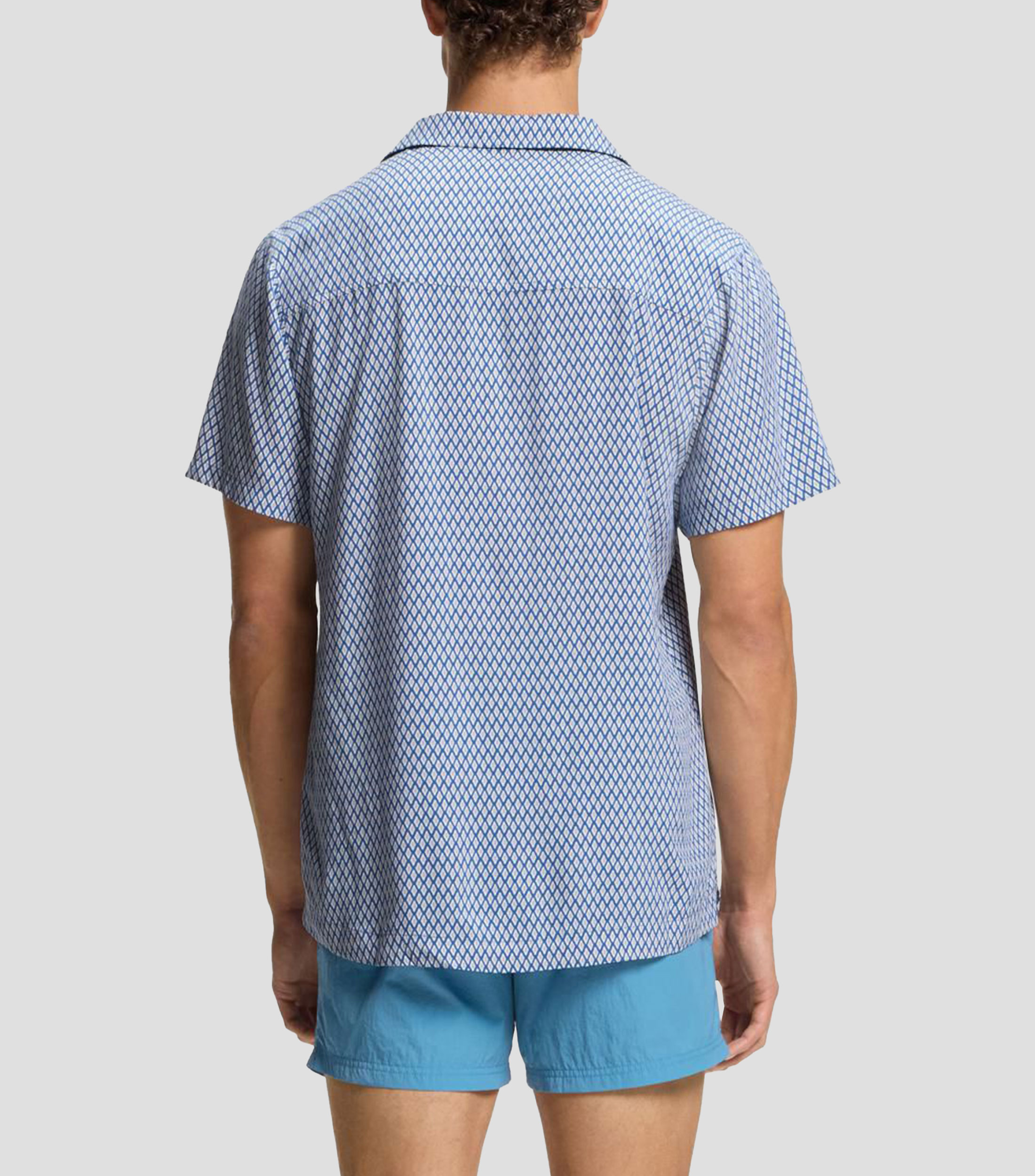Camisa regular fit con estampado moderno Hombre