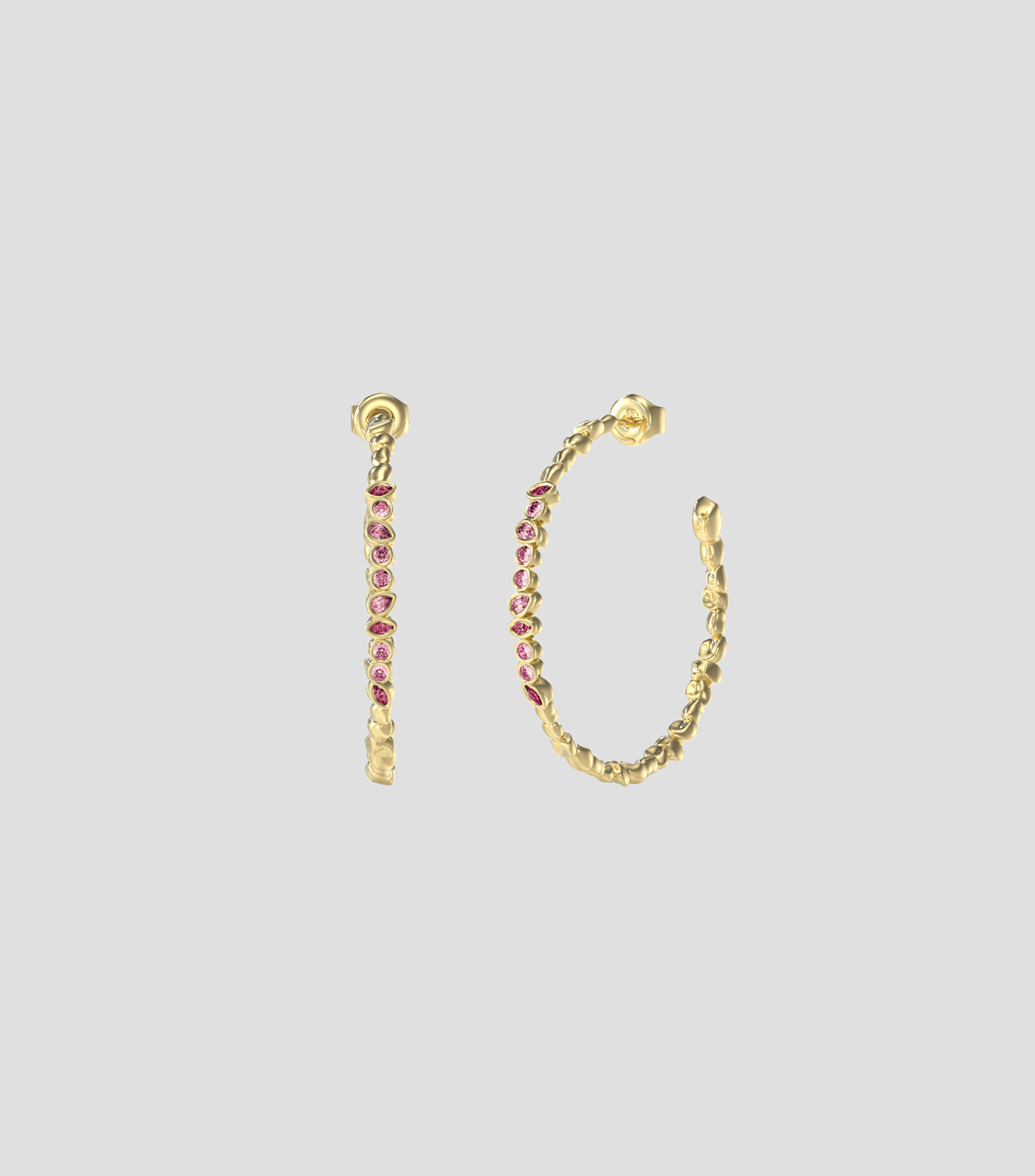 Aretes Aro Panarea Mujer Guess