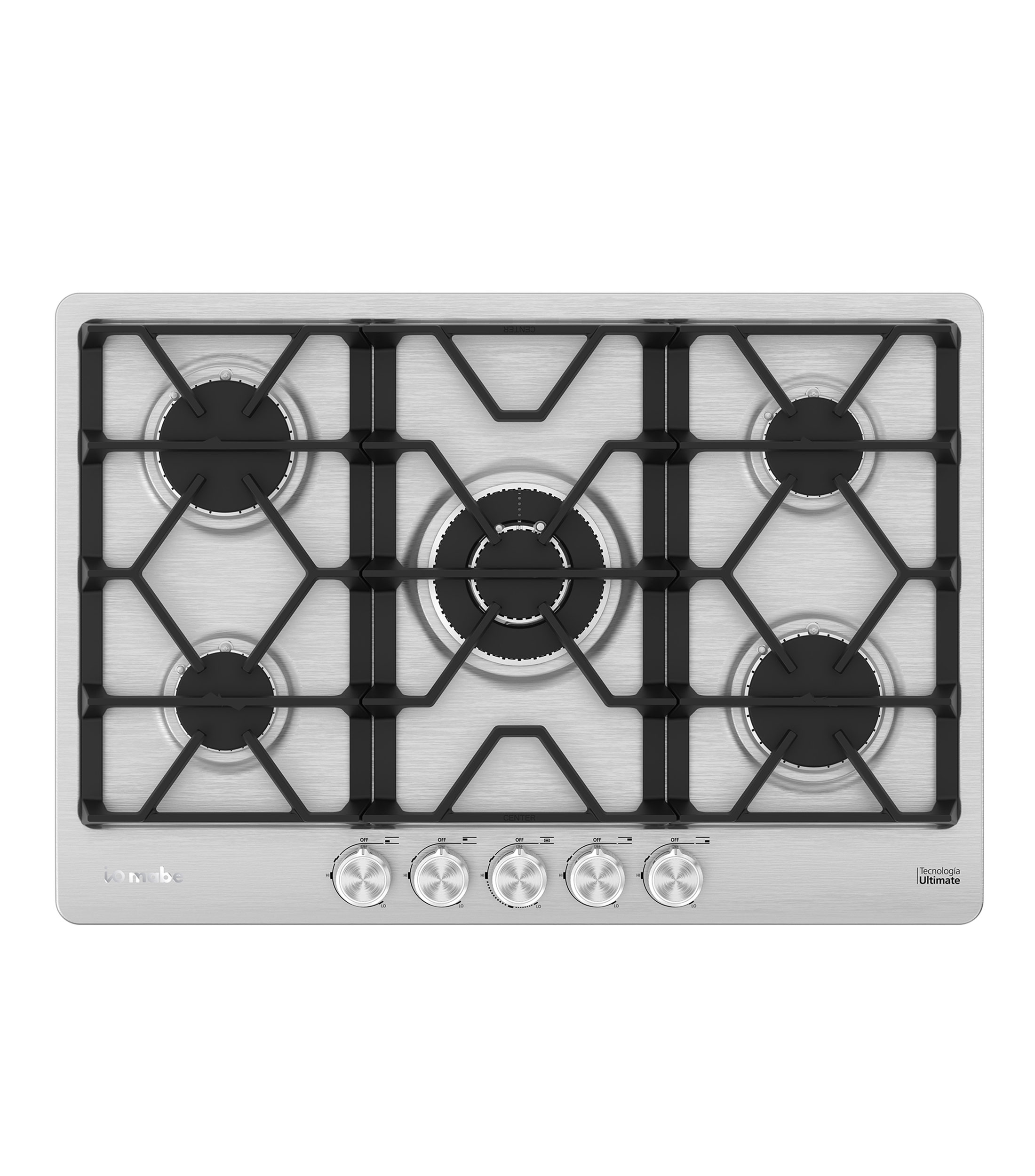Parrilla a Gas LP con 5 quemadores en acero inoxidable