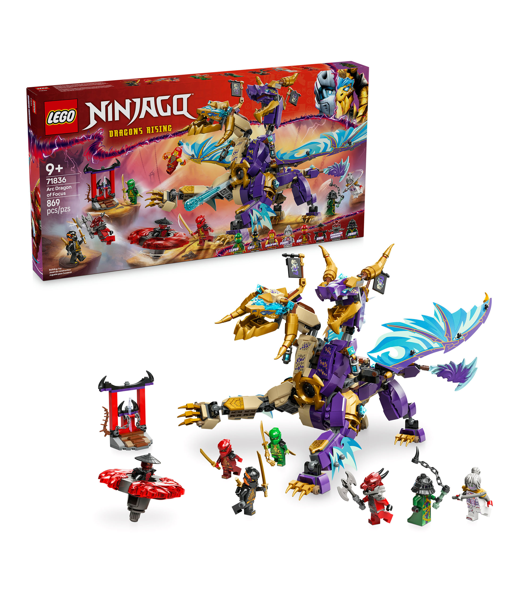 Lego NINJAGO Dragón del Enfoque Arc Juguete 71836