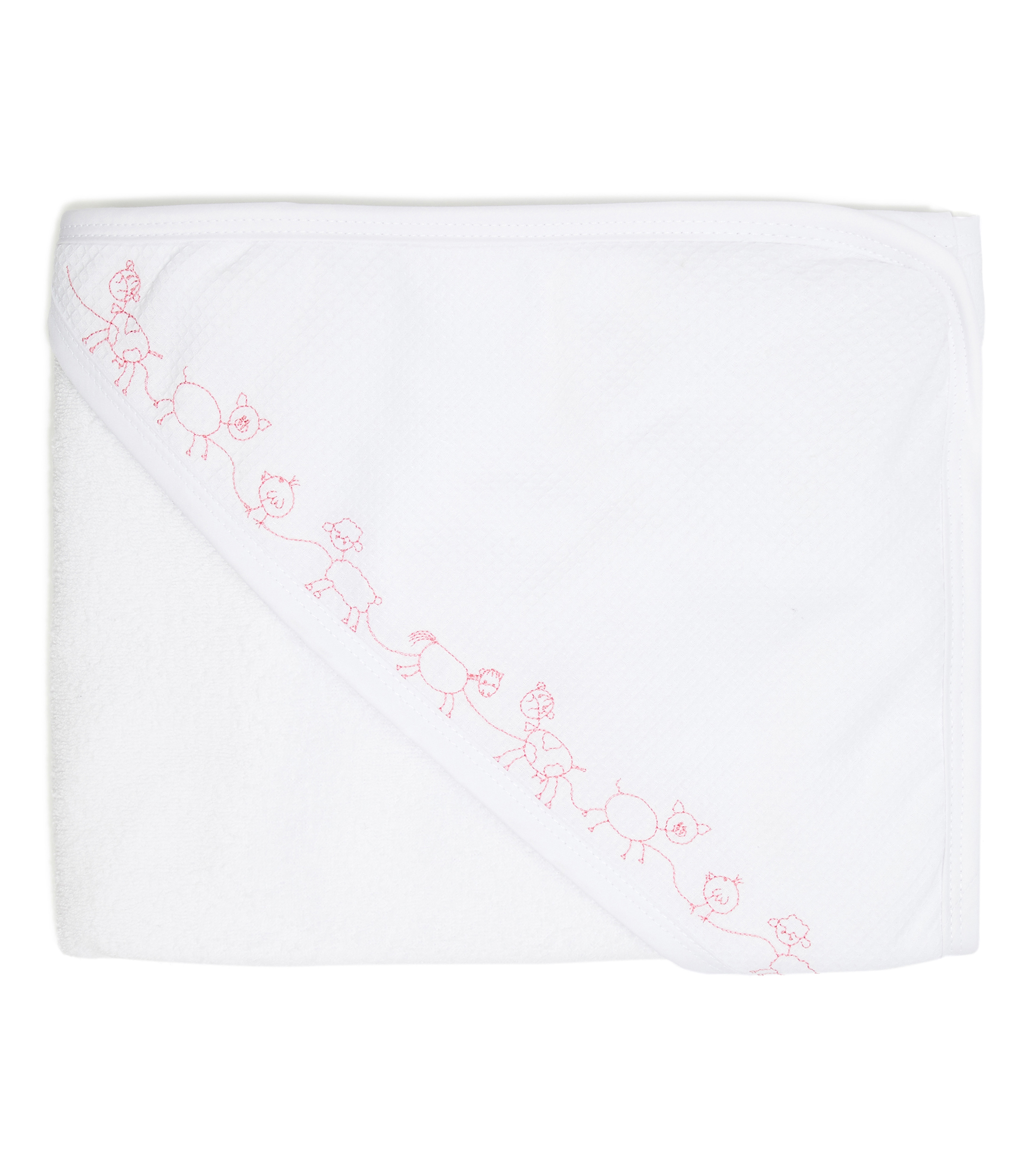Toalla de Baño con Capucha Blanca Bebé