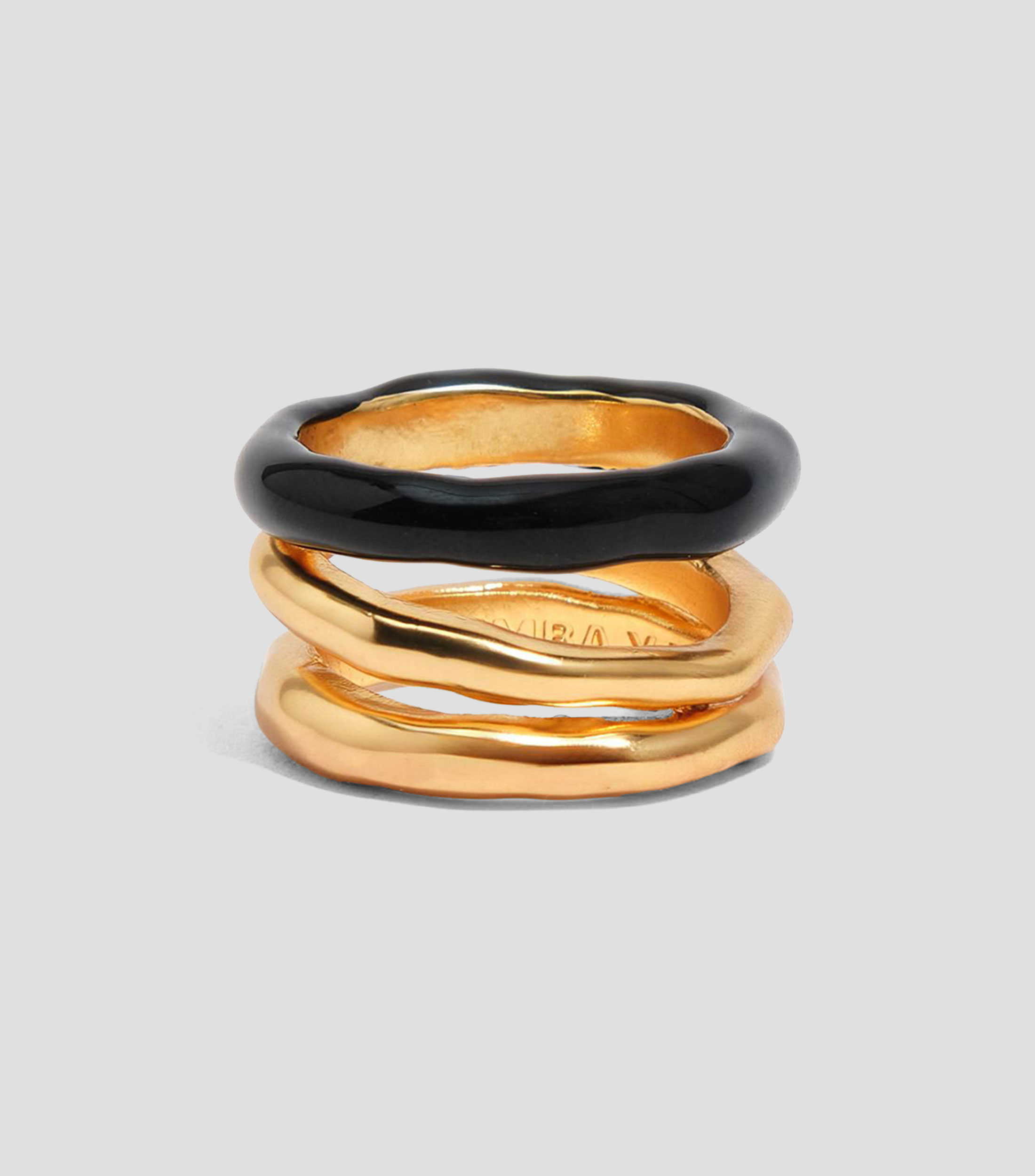 Anillo textura bandas Mujer