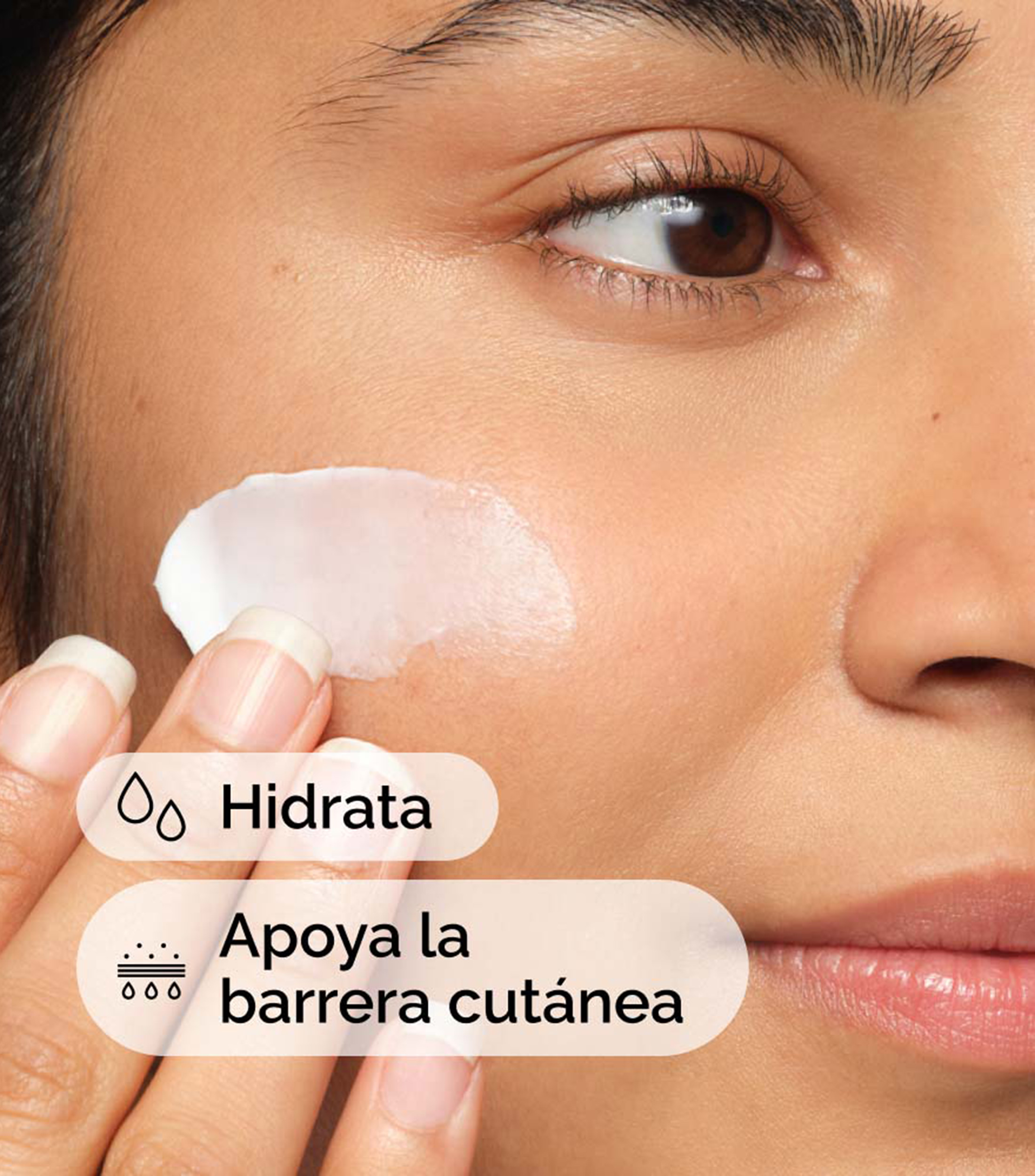 Crema Facial Hidratante Natural Moisturizing Factors + HA, 100 ml
