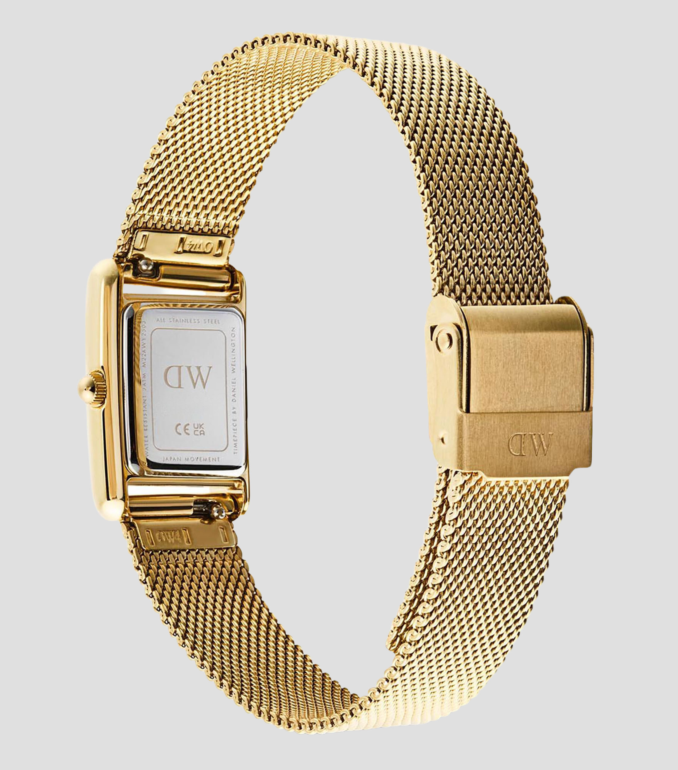 Reloj para mujer Bound Mini Rect 3 Hands casual, dorado