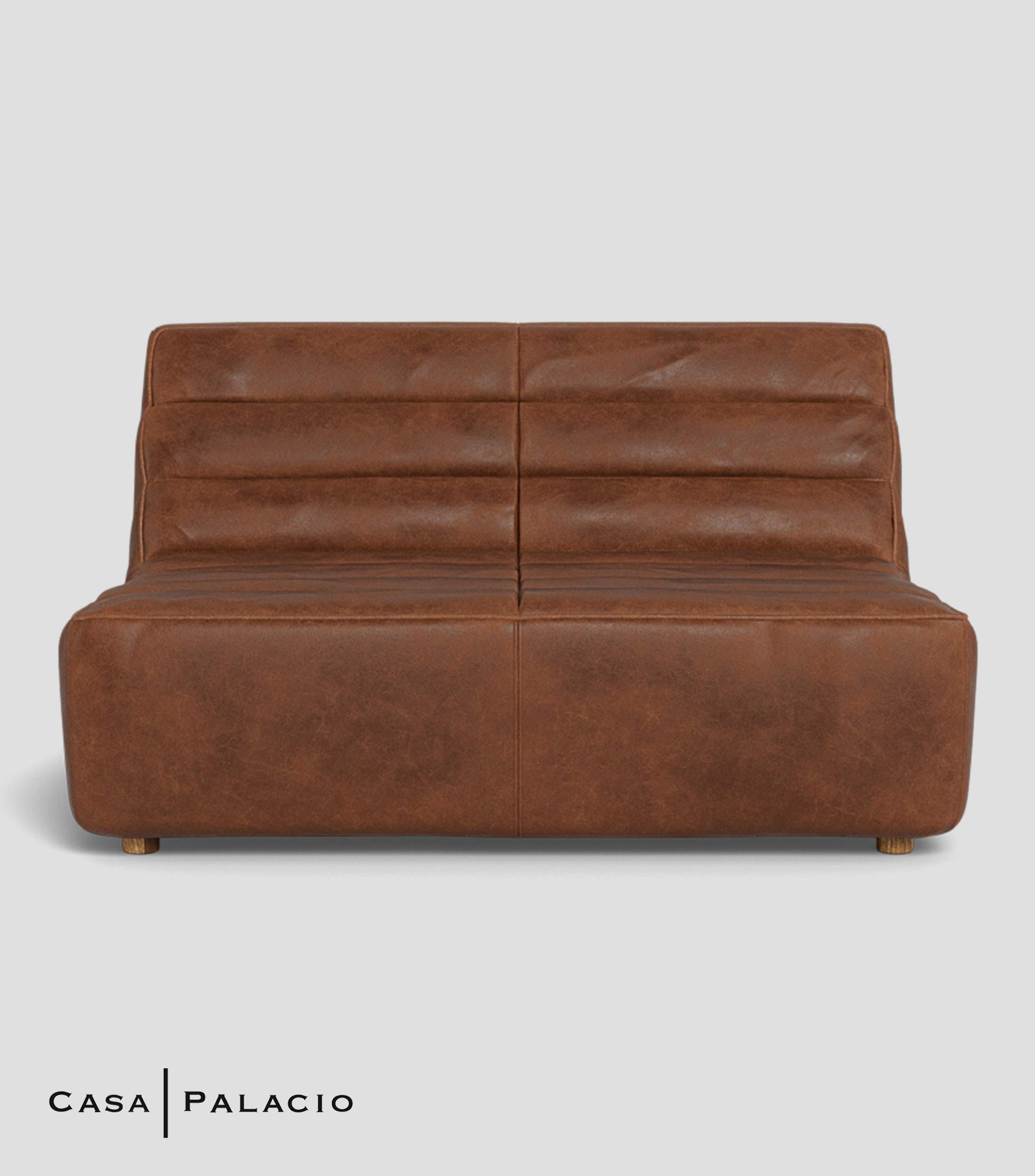 Love Seat Shabby en cuero