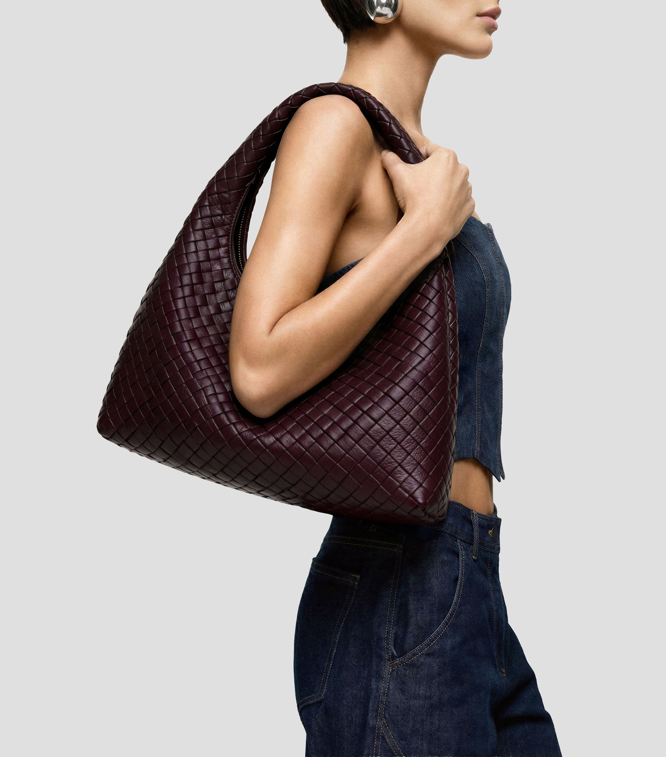 Bolsa Shoulder en cuero vegano Laura fantasía Mujer