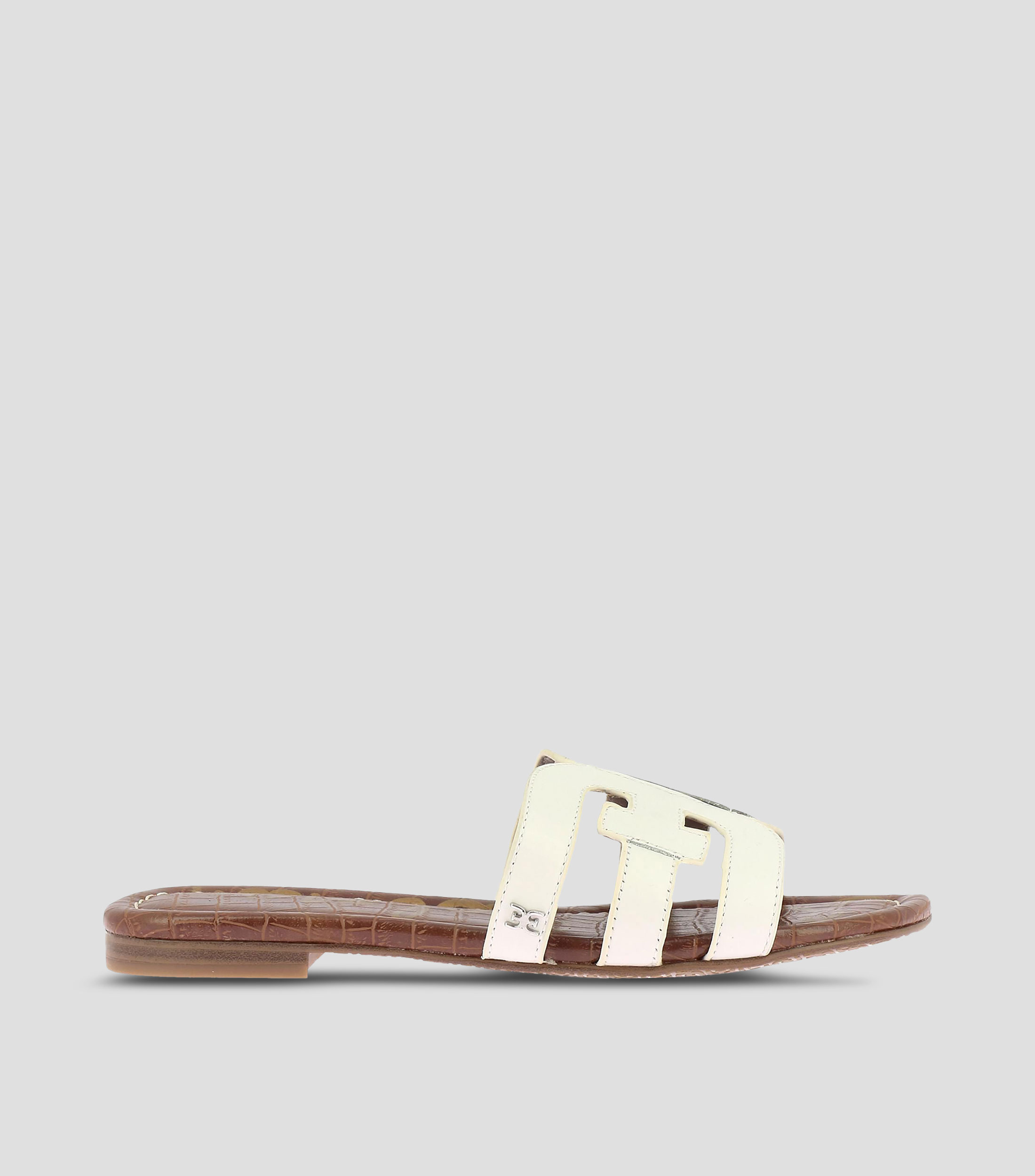 Sandalias con tacón bajo media luna Mujer