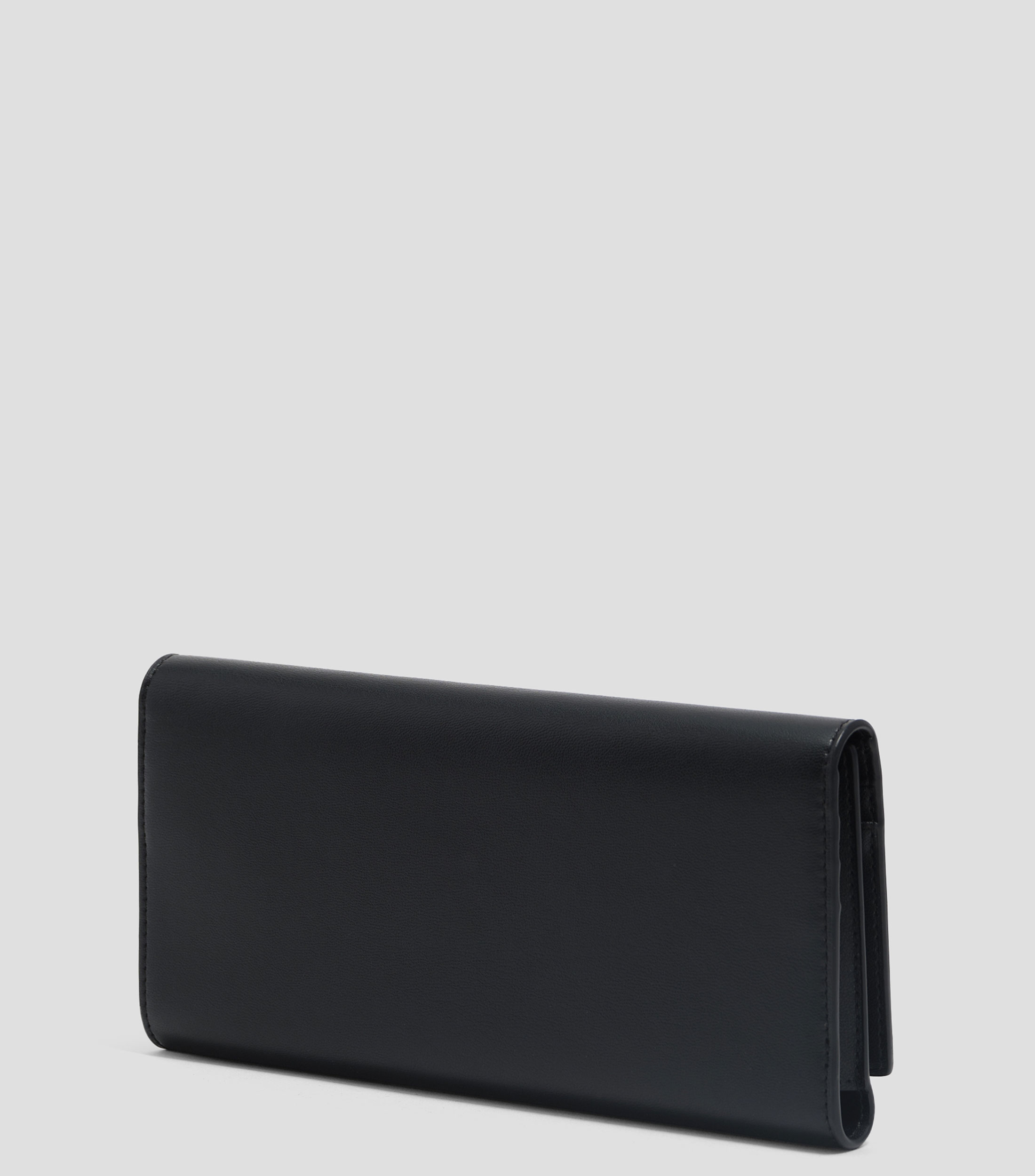 Cartera continental piel negra Mujer