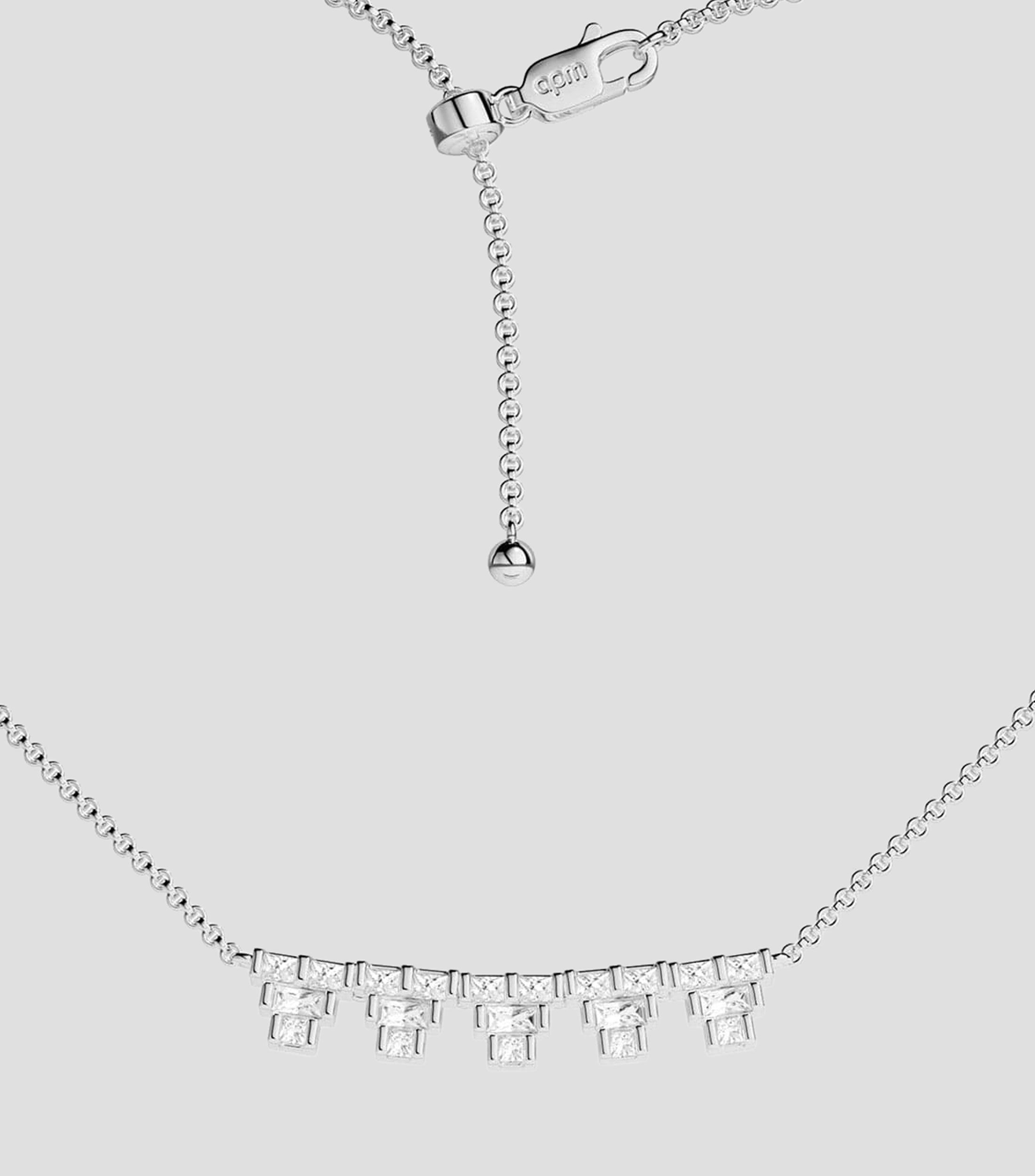 Collar en plata .925 con cristales Printemps Mujer