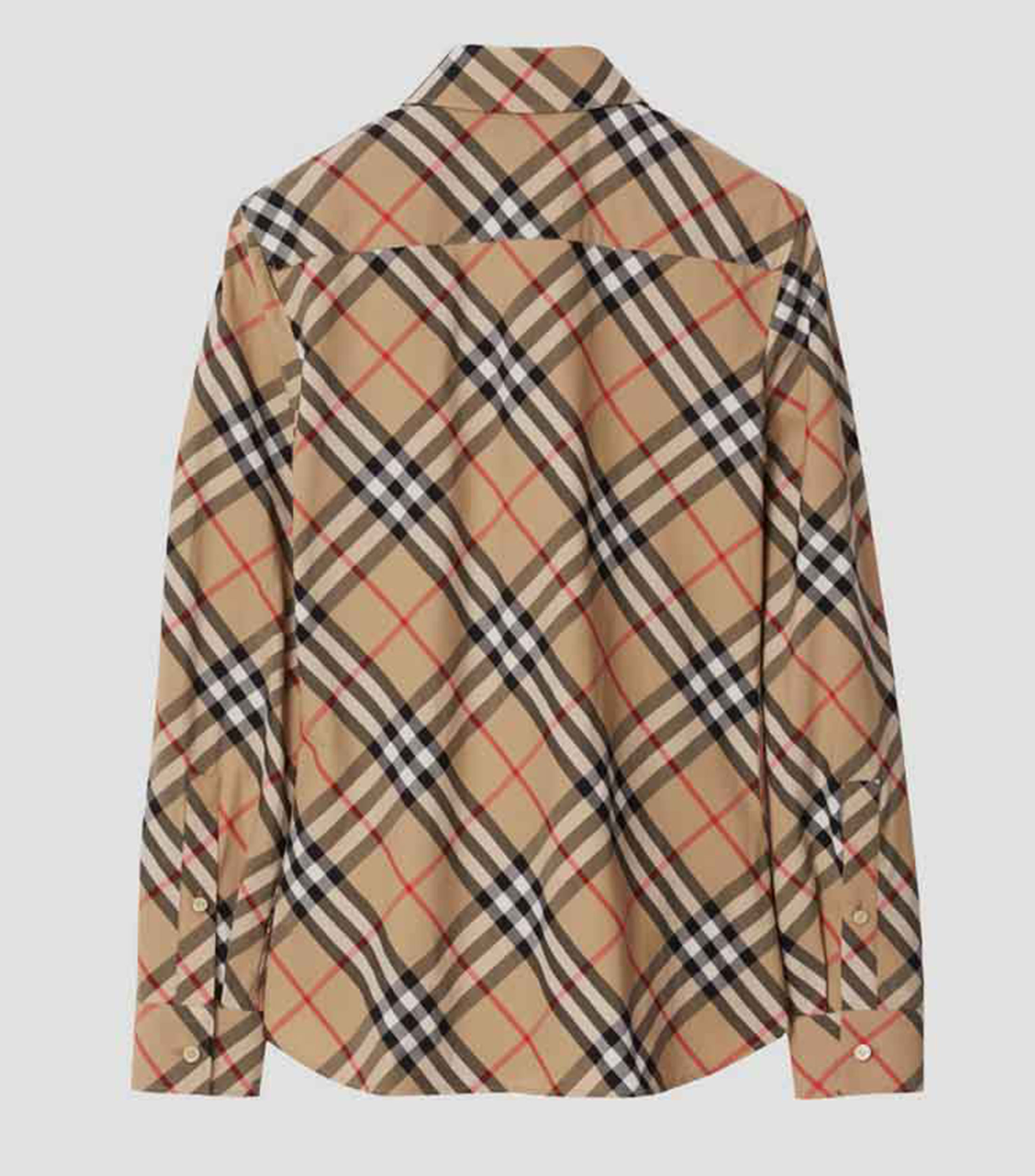 Camisa cuadros manga larga Mujer