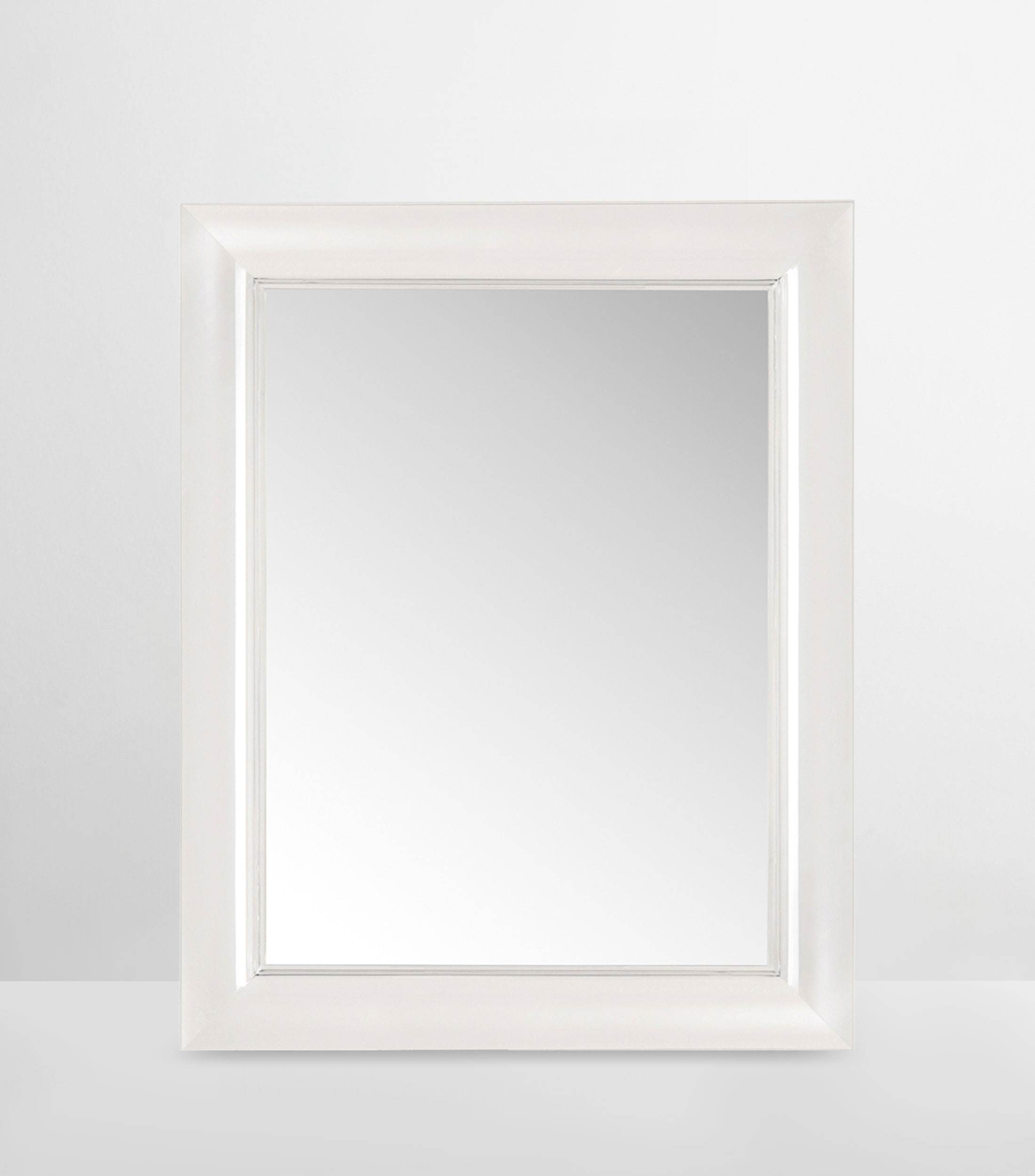 Espejo de pared François Ghost en policarbonato blanco