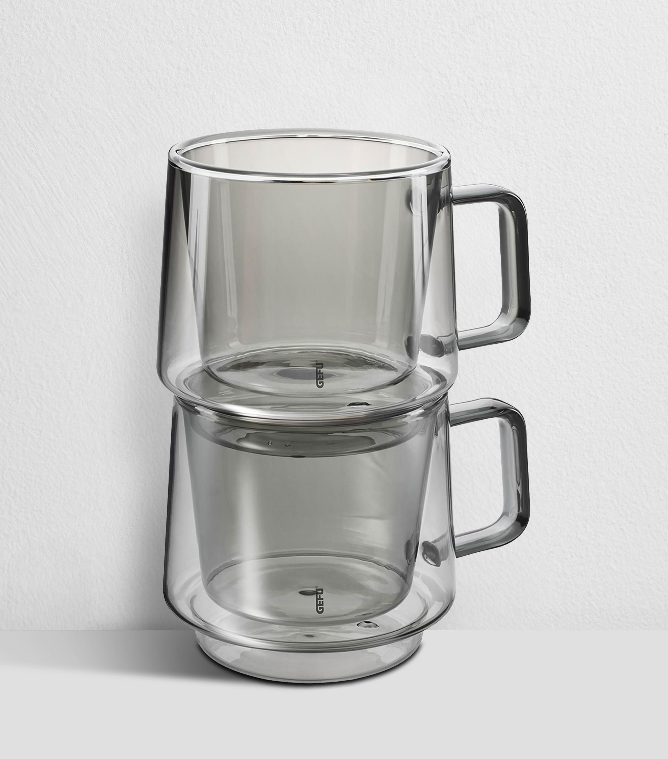 Juego 2 tazas en vidrio