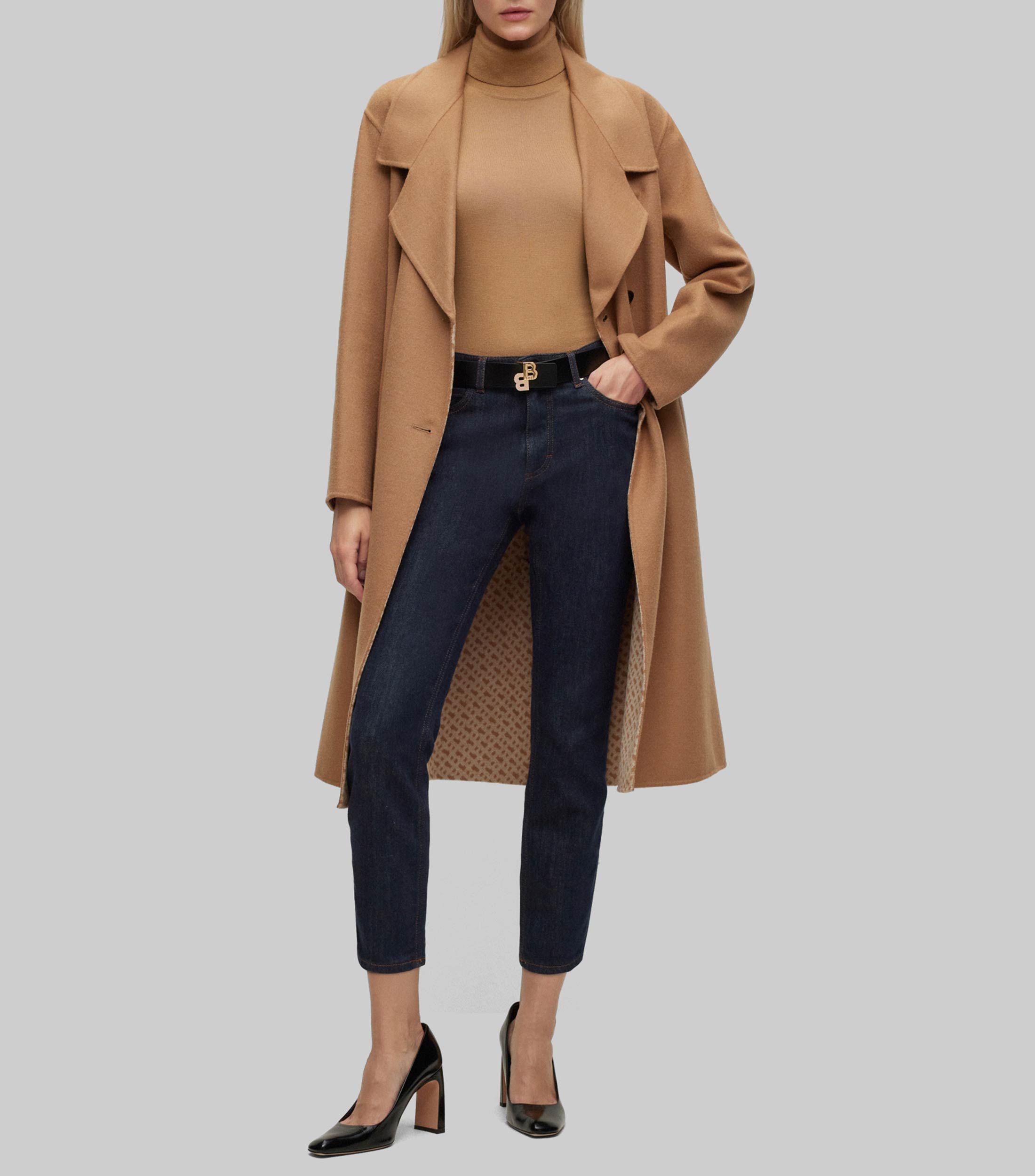 Jeans tobilleros slim fit en mezclilla elástica Stay Indigo Mujer
