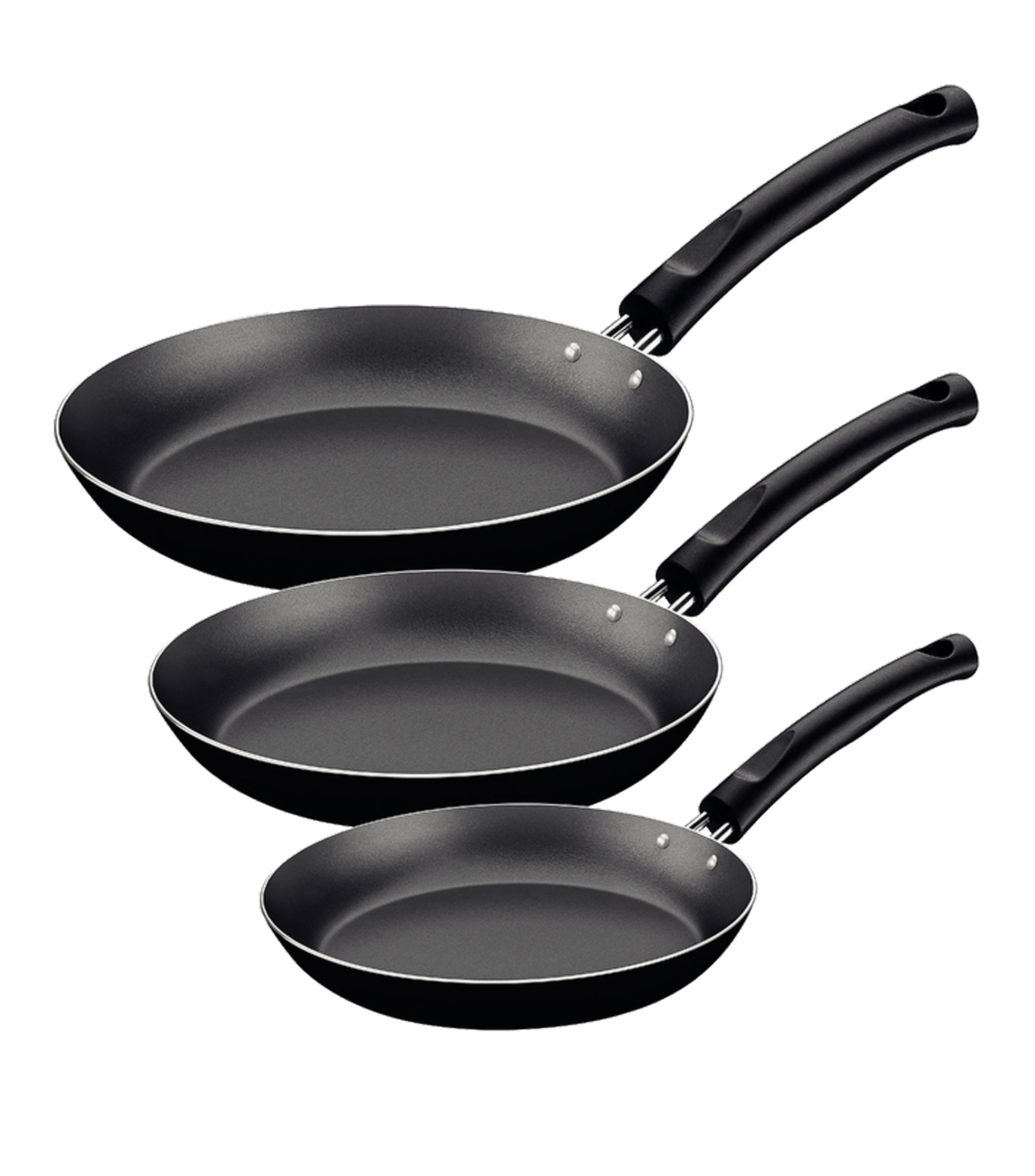Tramontina: Set 3 sartenes en aluminio Sicilia Negro | El Palacio de Hierro