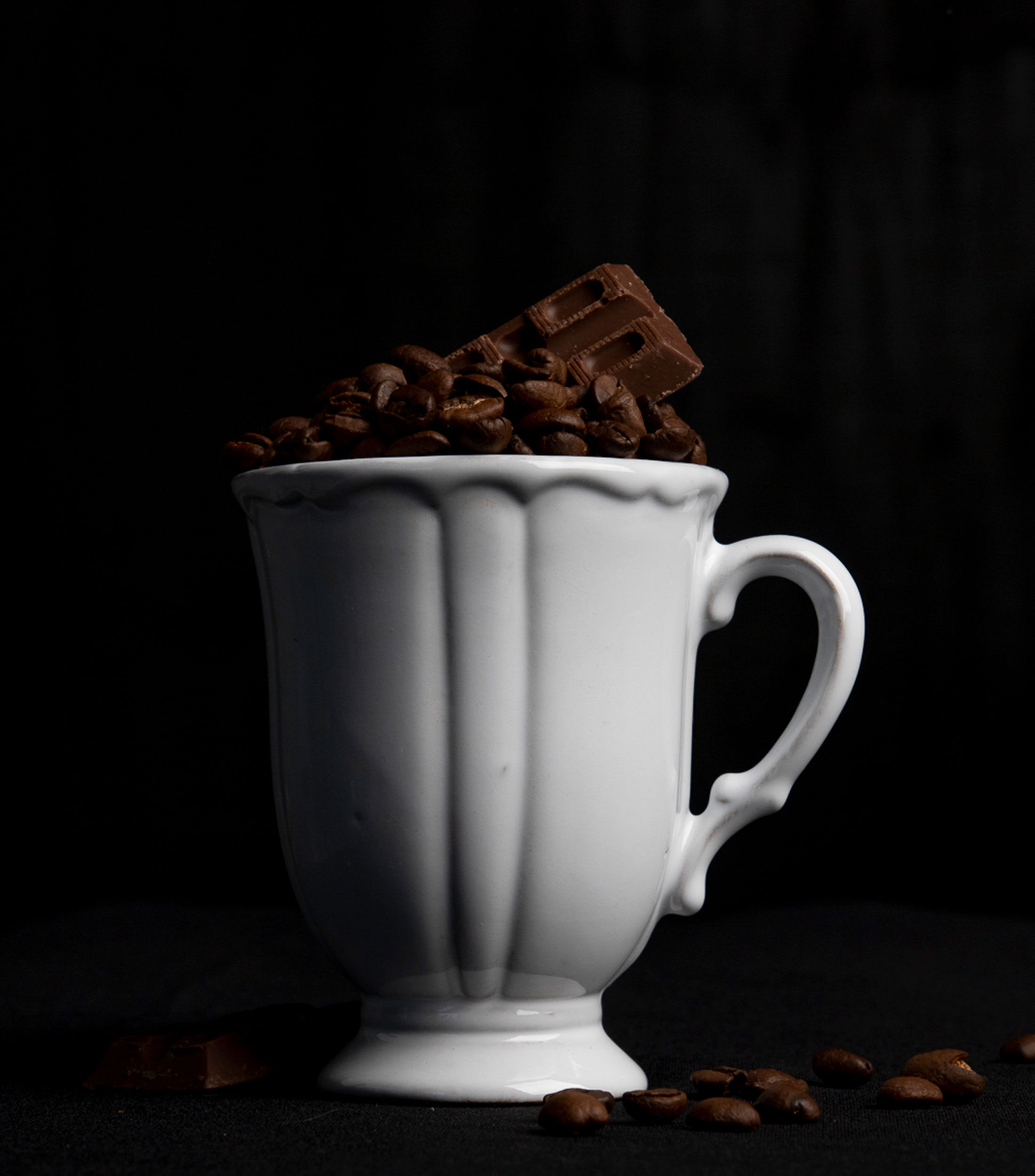 Taza para café Cantini blanca en cerámica, 235 ml