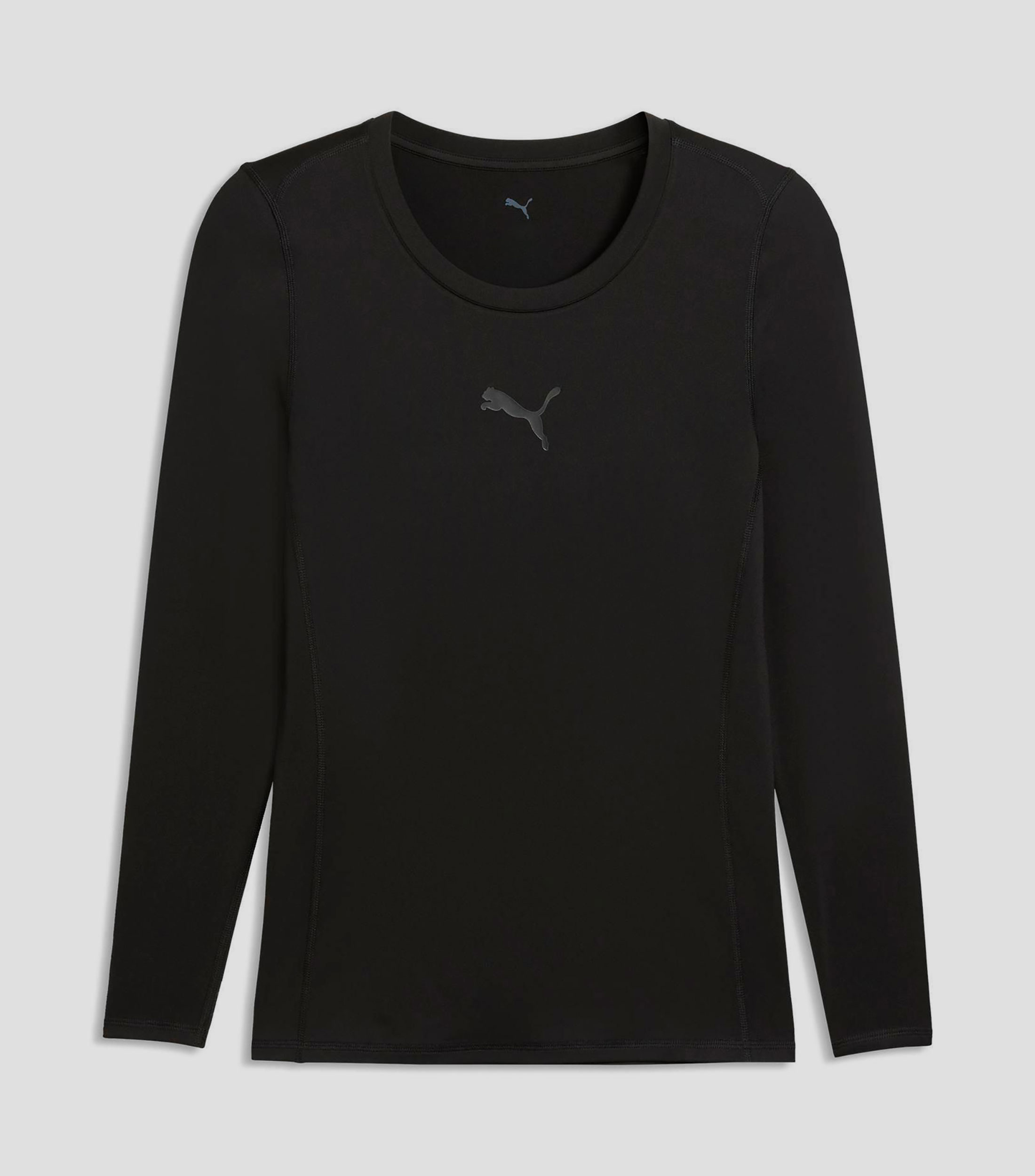 Playera de entrenamiento cuello redondo manga larga estampada Hombre
