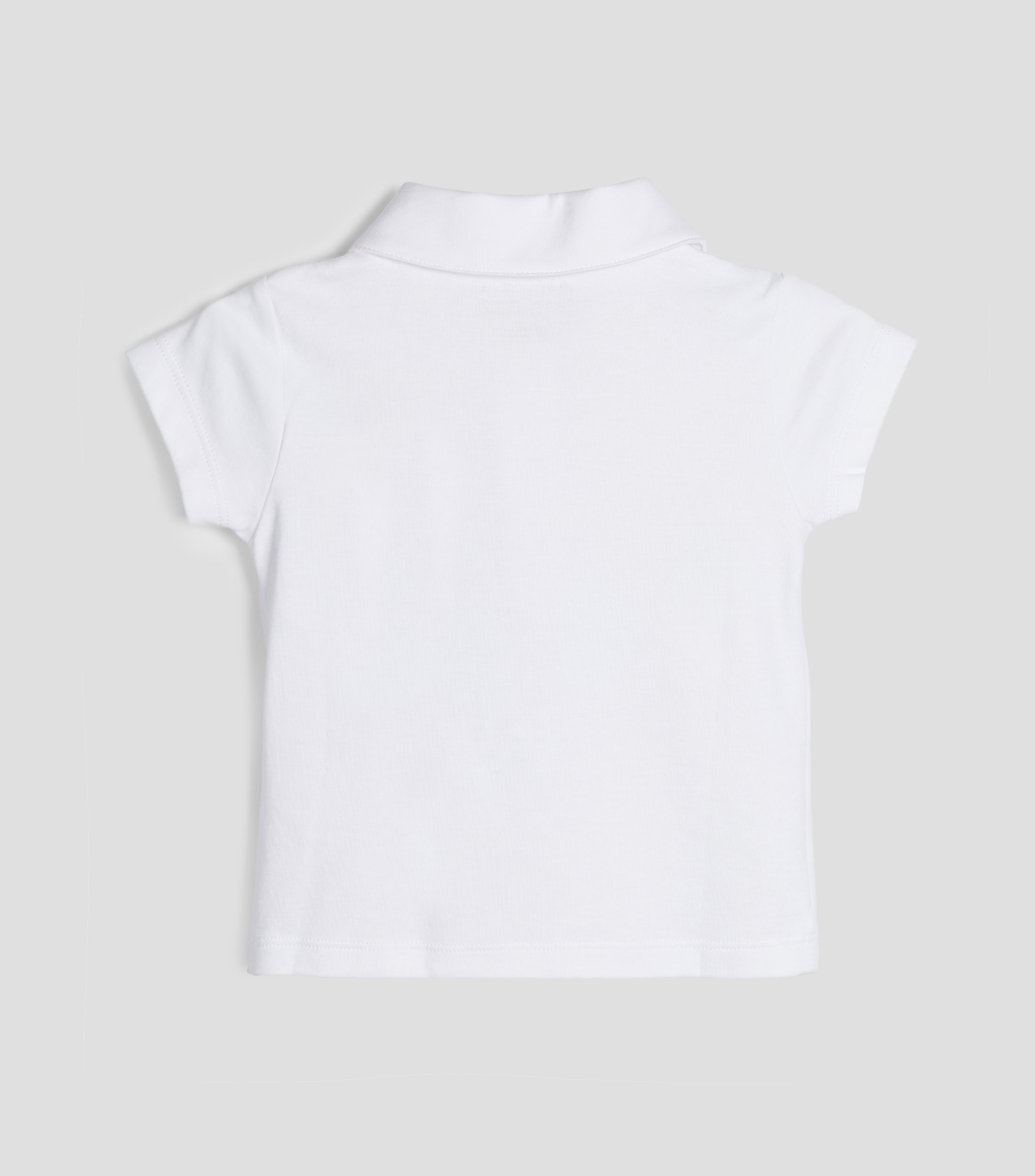 Playera polo manga corta lisa Bebé